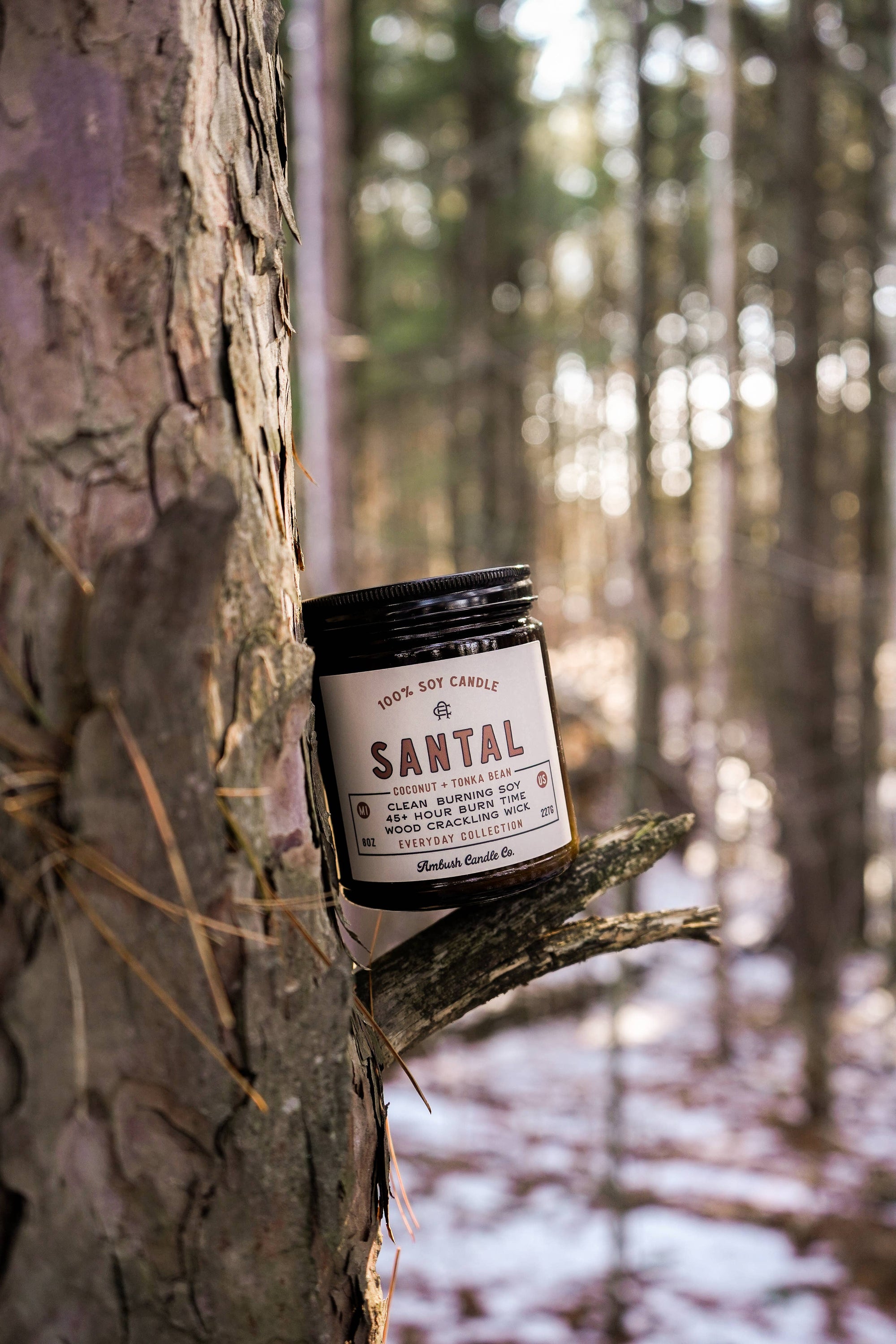 Ambush Candle Co. - Santal | Coconut + Tonka Bean 8oz Soy Candle