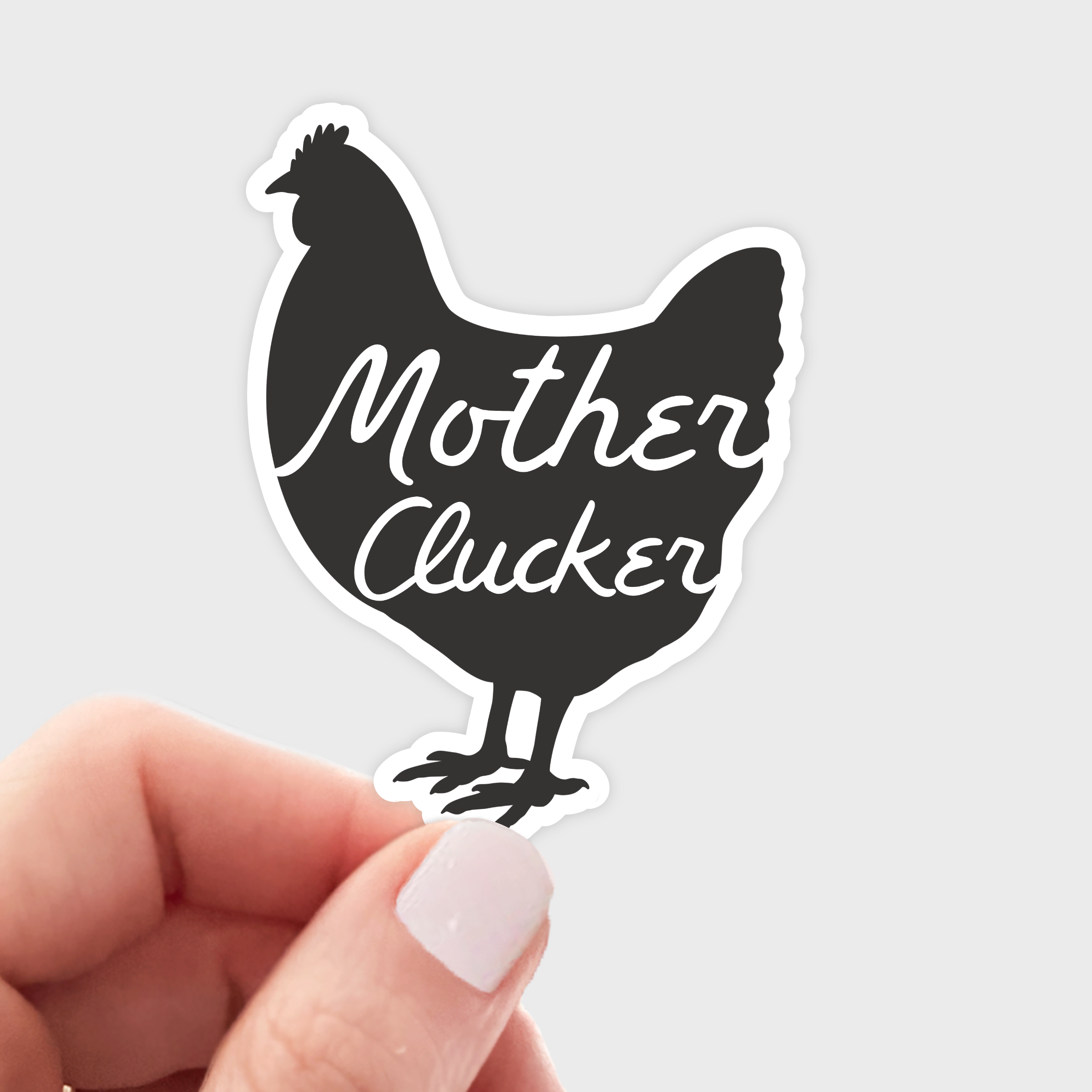 Yarnival - Mother Clucker Sticker - chicken, hen, mom, mother's day