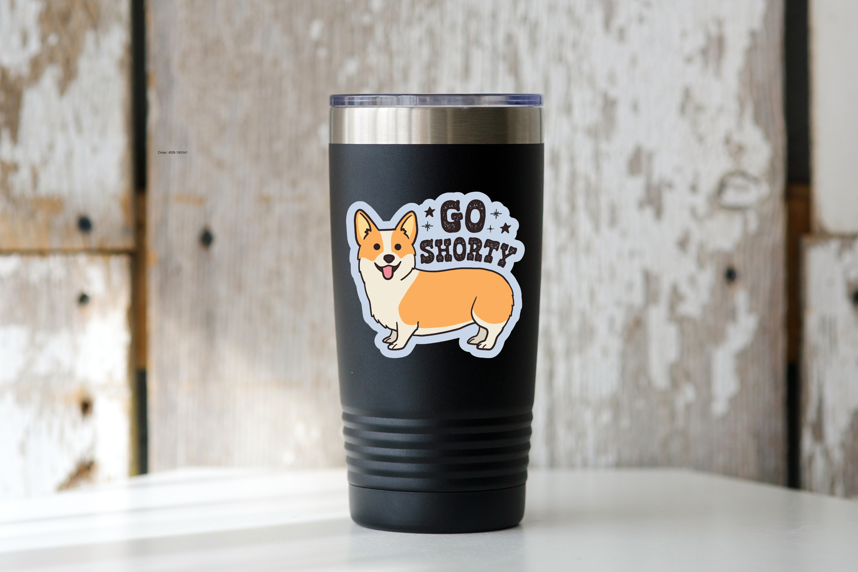 Yarnival - Go Shorty Sticker - dog, corgi, pet store, pet shop, animal