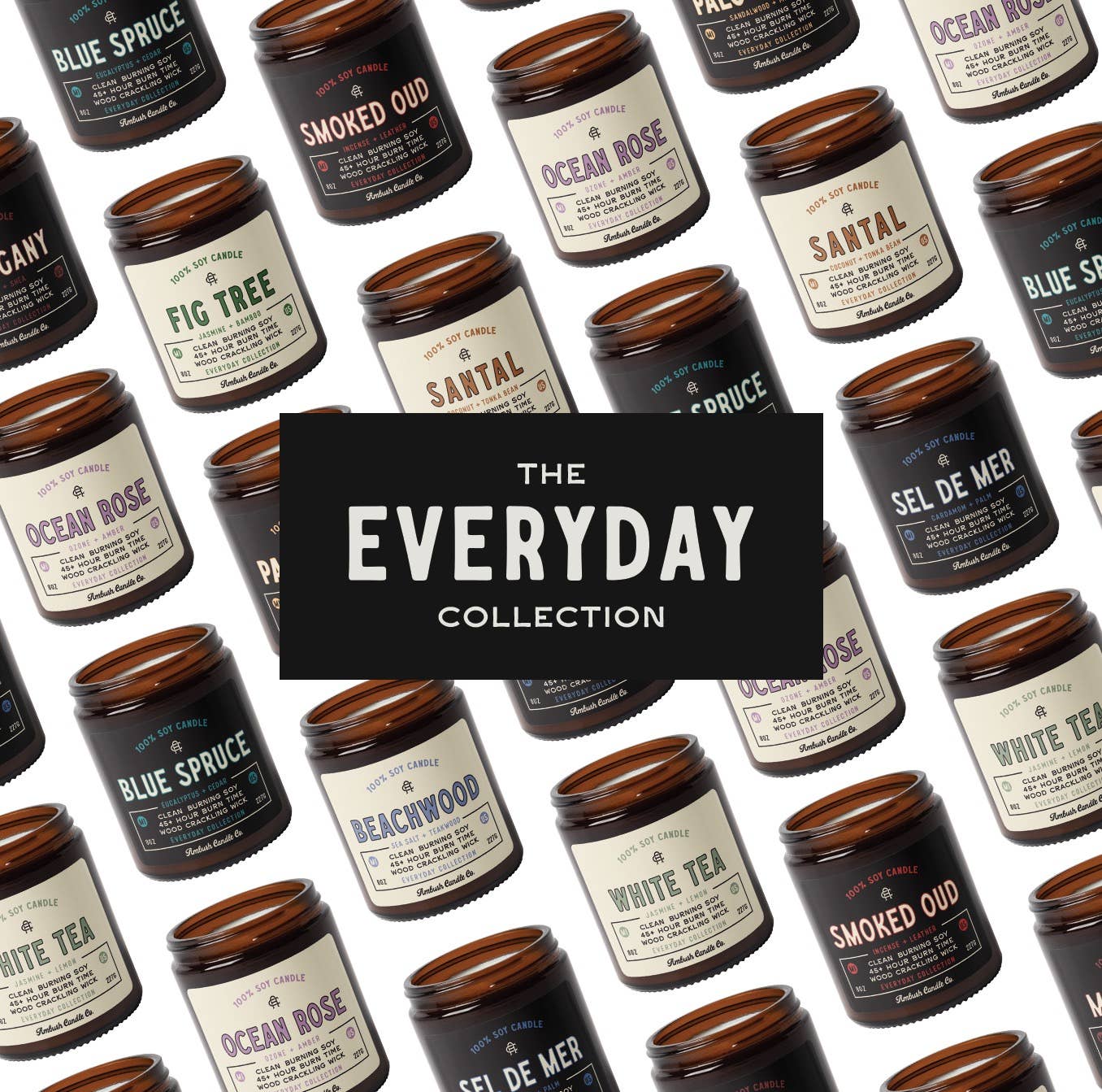 Ambush Candle Co. - Santal | Coconut + Tonka Bean 8oz Soy Candle