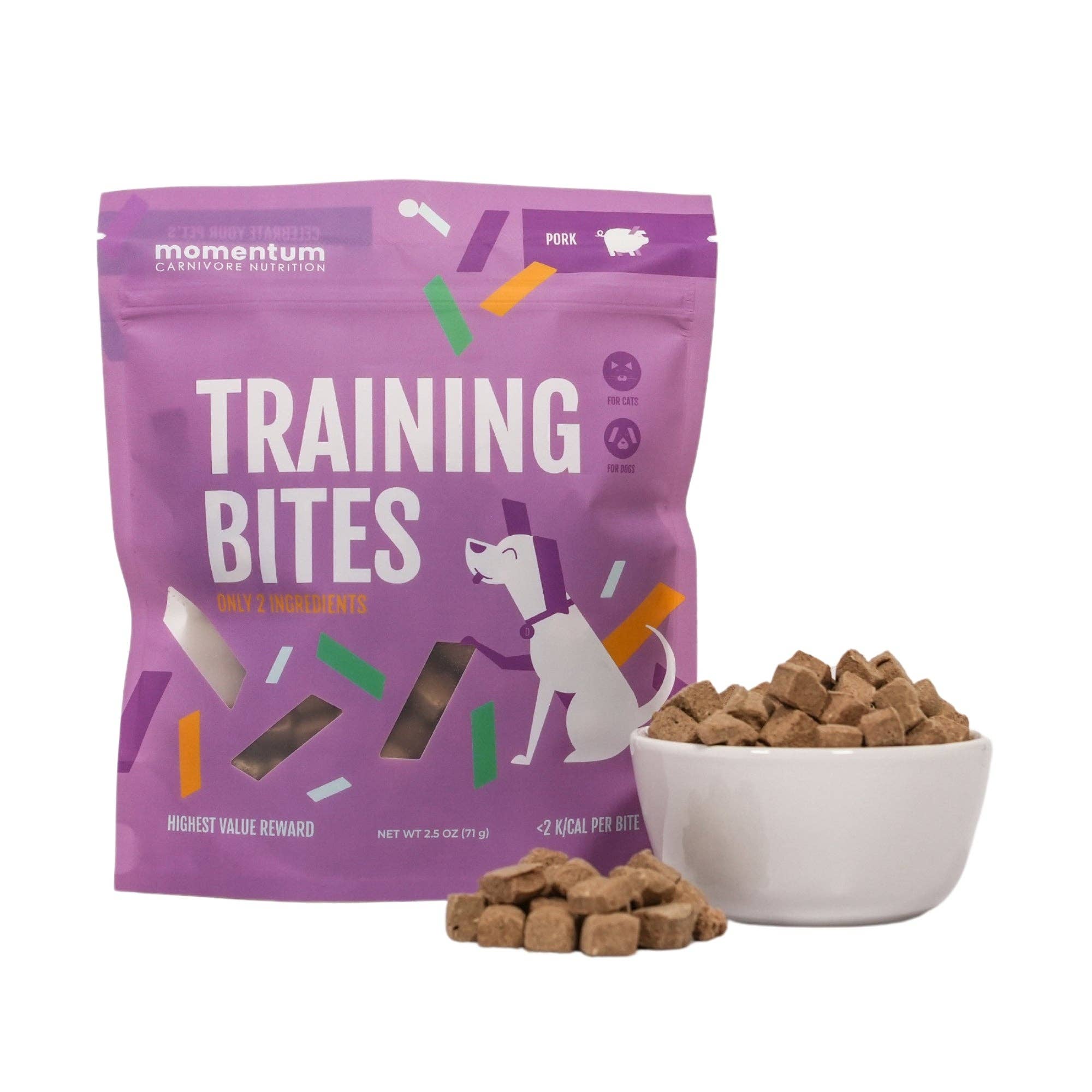 Momentum Carnivore Nutrition - Pork Training Bites (2.5oz)