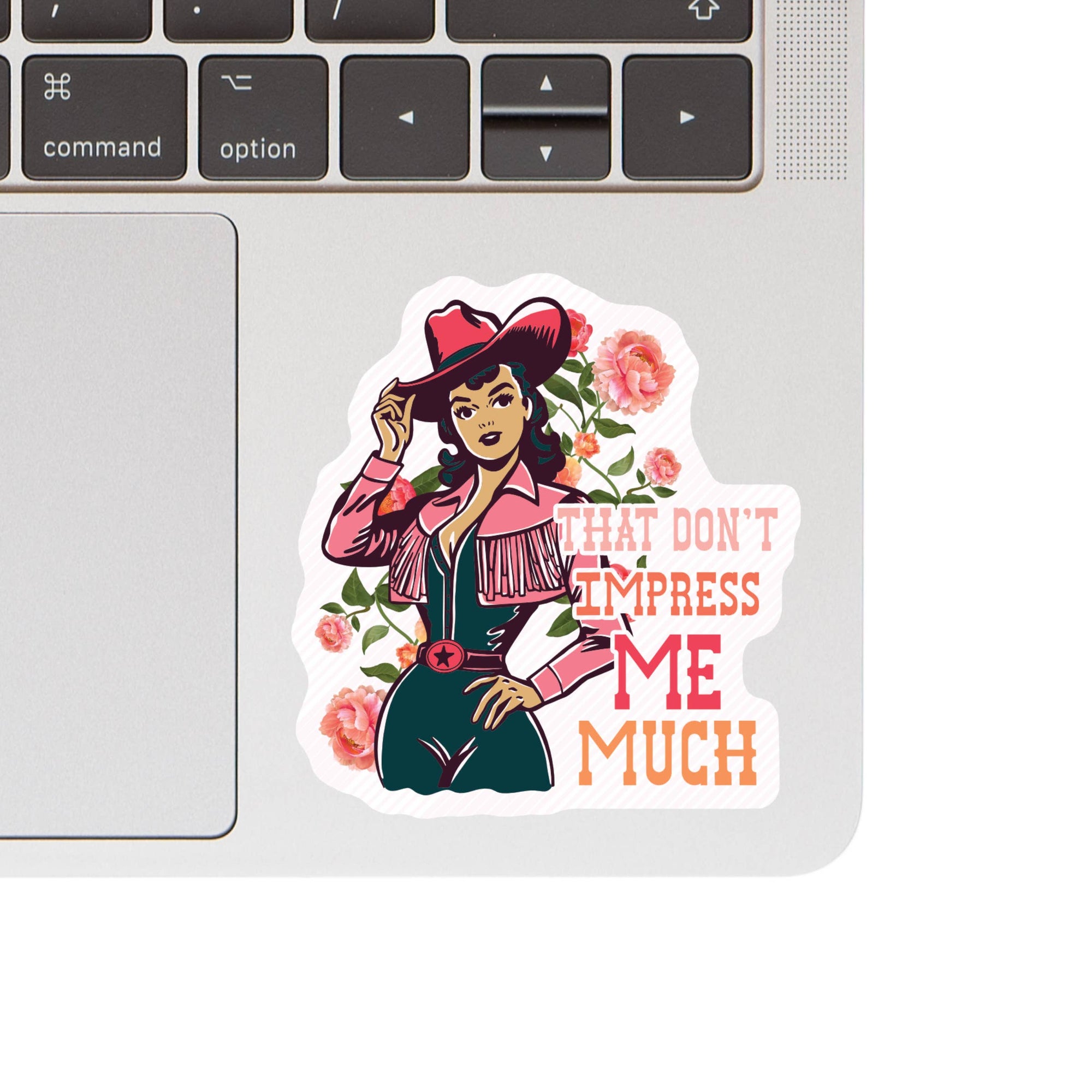 Juju and Moxie - Floral Cowgirl Impress Me High Quality Vinyl Sticker