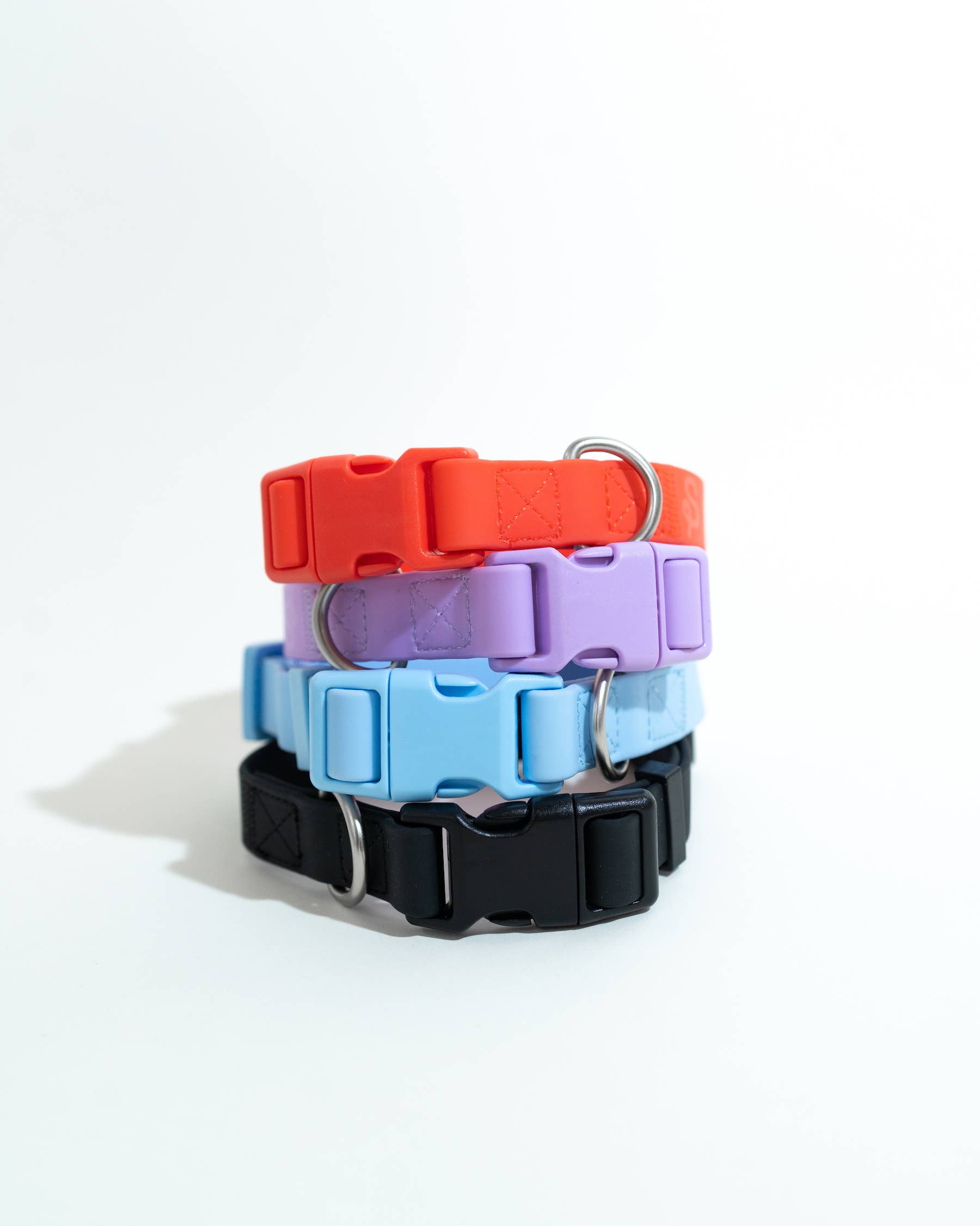 Springland Pets - Original Waterproof Dog Collar, Adjustable (4 Pack): Black (all sizes)