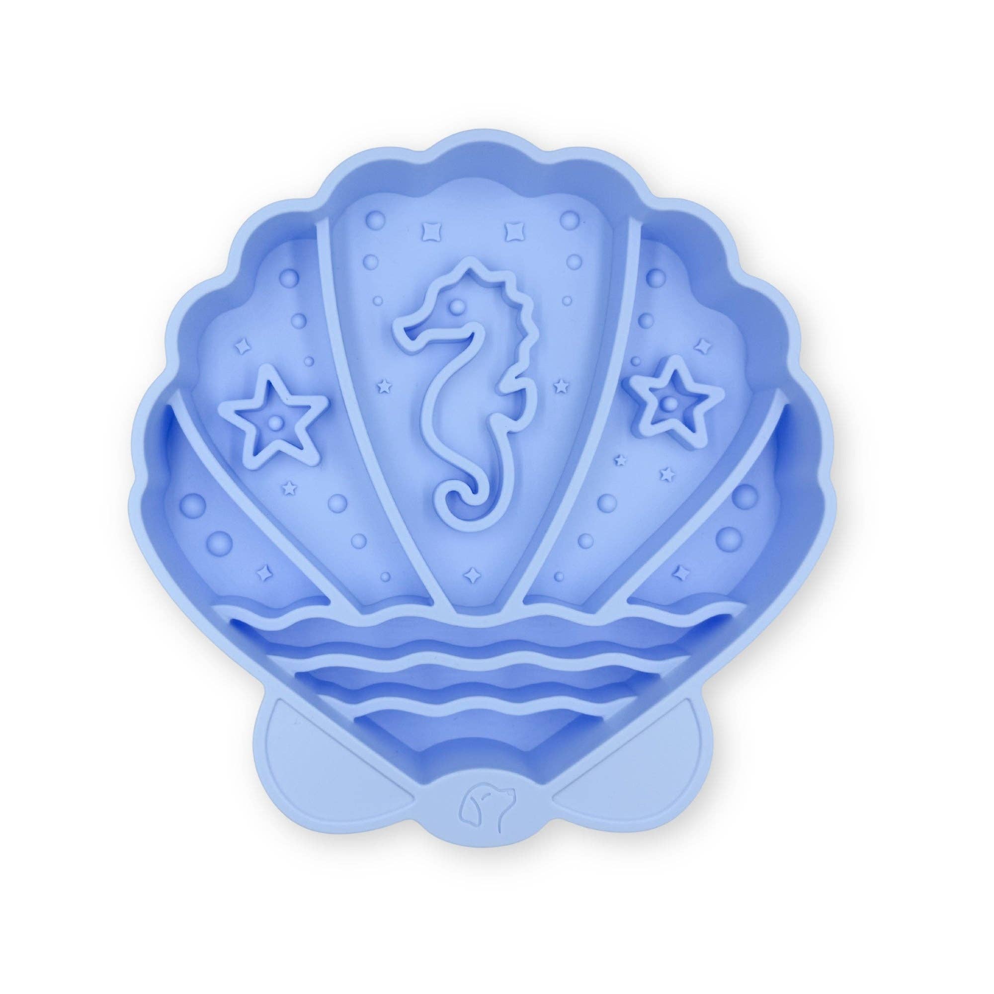 Pawsome Tails - Seashell Slow Feeder Bowl | Mist