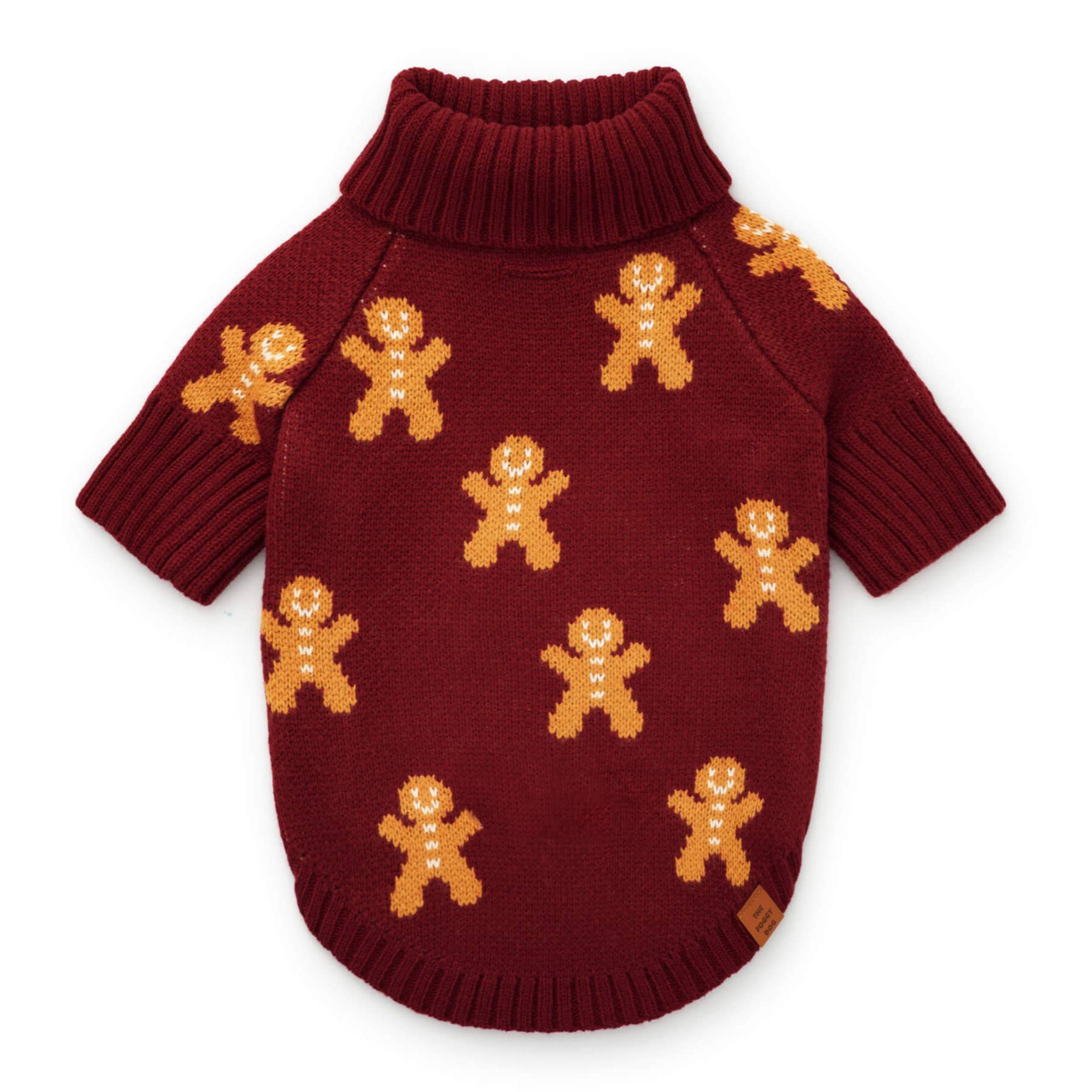 The Foggy Dog - Gingerbread Man Dog Sweater: S