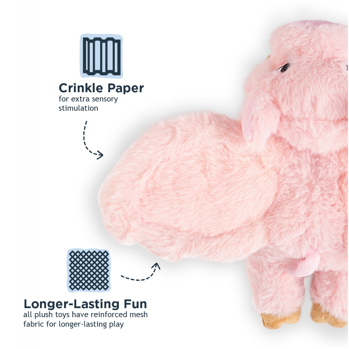 Tall Tails - Pig Fling and Fetch Toy for Dogs