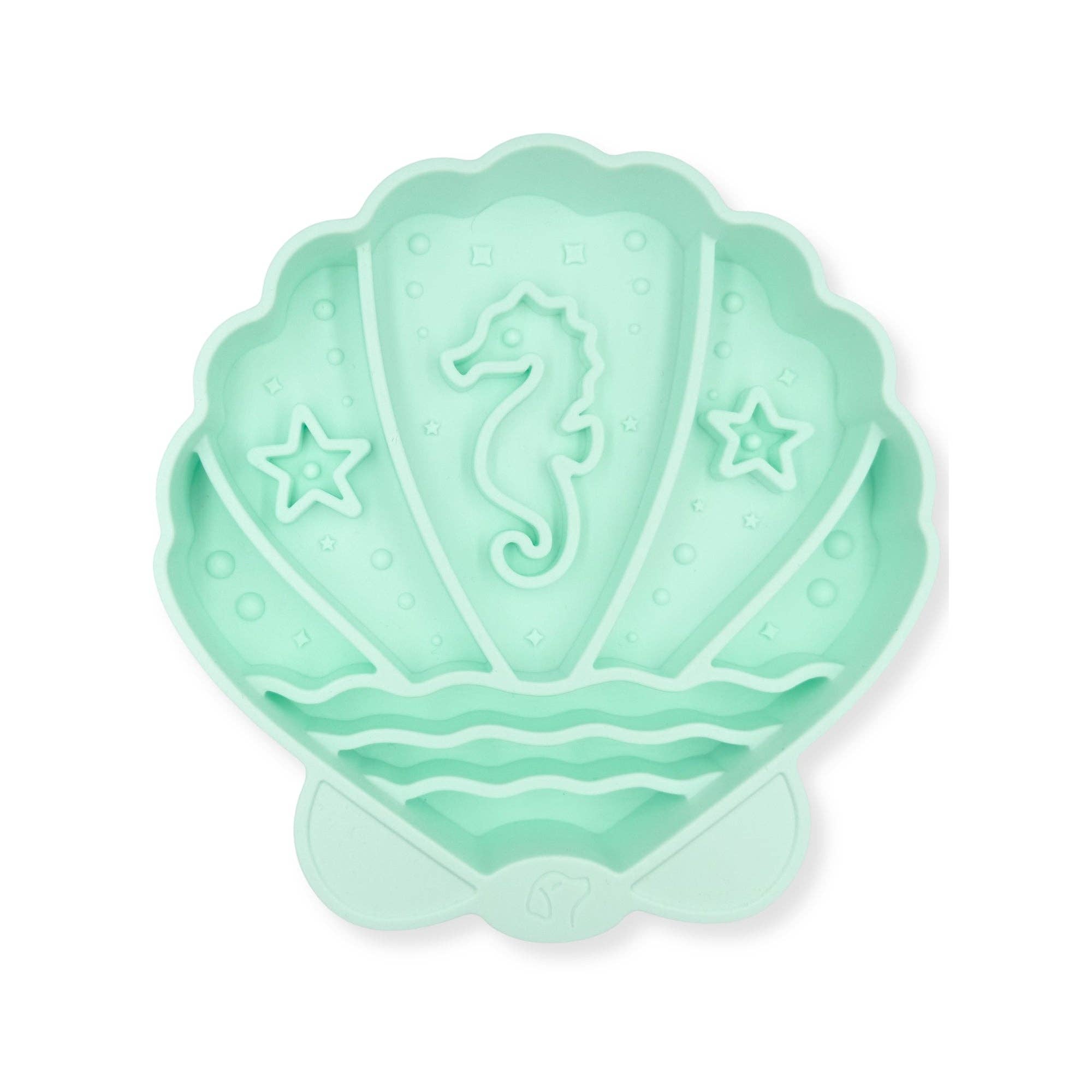 Pawsome Tails - Seashell Slow Feeder Bowl Seafoam