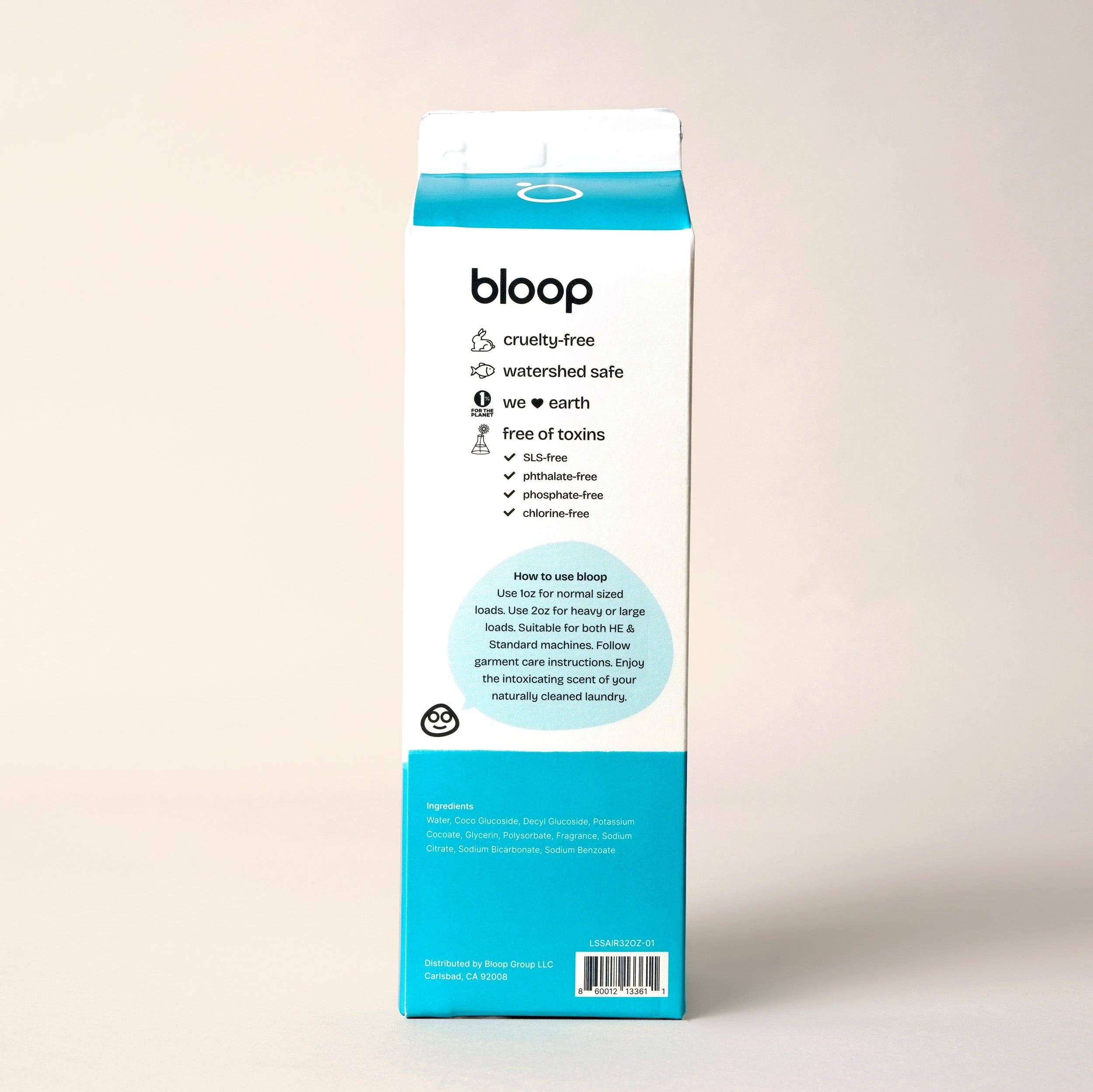 Bloop - Salt Air Natural Laundry Soap: 32 oz Carton
