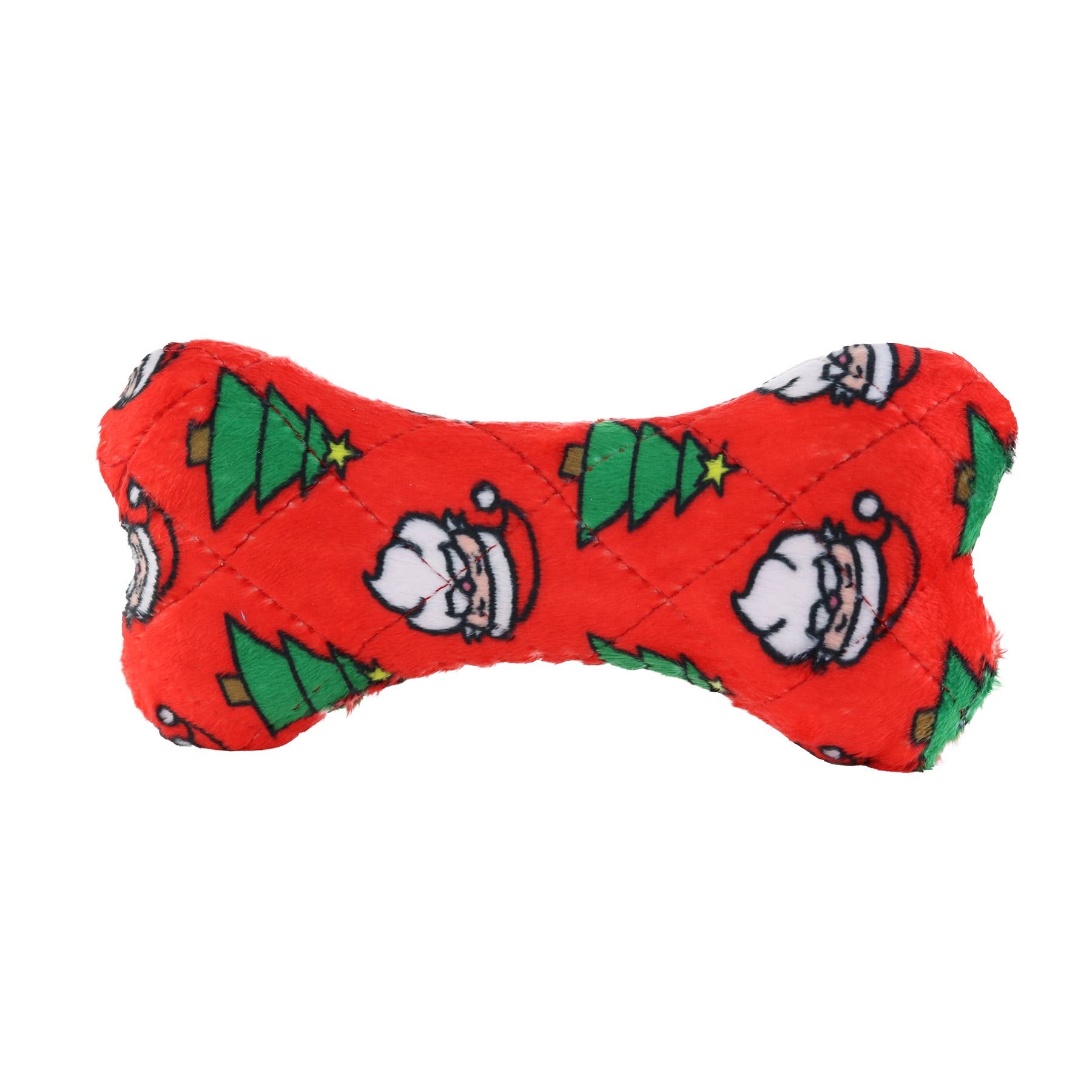 Tuffy Dog Toys - VIP Products - Mighty Bone- Medium Christmas Squeaky Dog Toy, No Stuffing