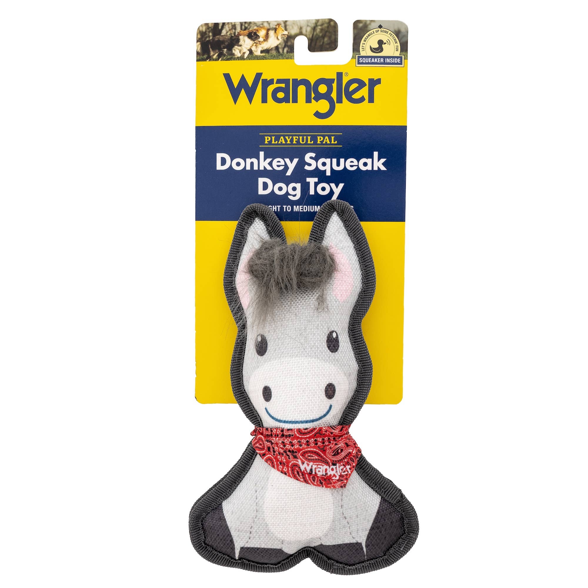 Lexington Pet & Wrangler Pet - Wrangler Tough Canvas Donkey Plush Toy