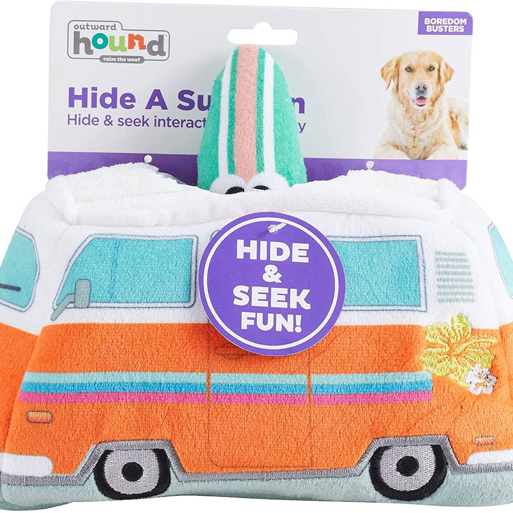 
                  
                    Pet Palette Distribution - Outward Hound Hide A Surf Van Plush Dog Puzzle Multicolor
                  
                