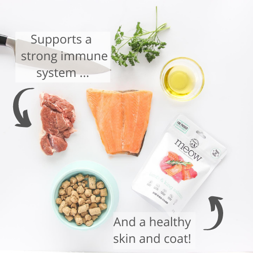 The New Zealand Natural Pet Food Co - Meow Lamb & King Salmon Freeze Dried Cat Food 1.76oz | 9.9oz: 1.76oz