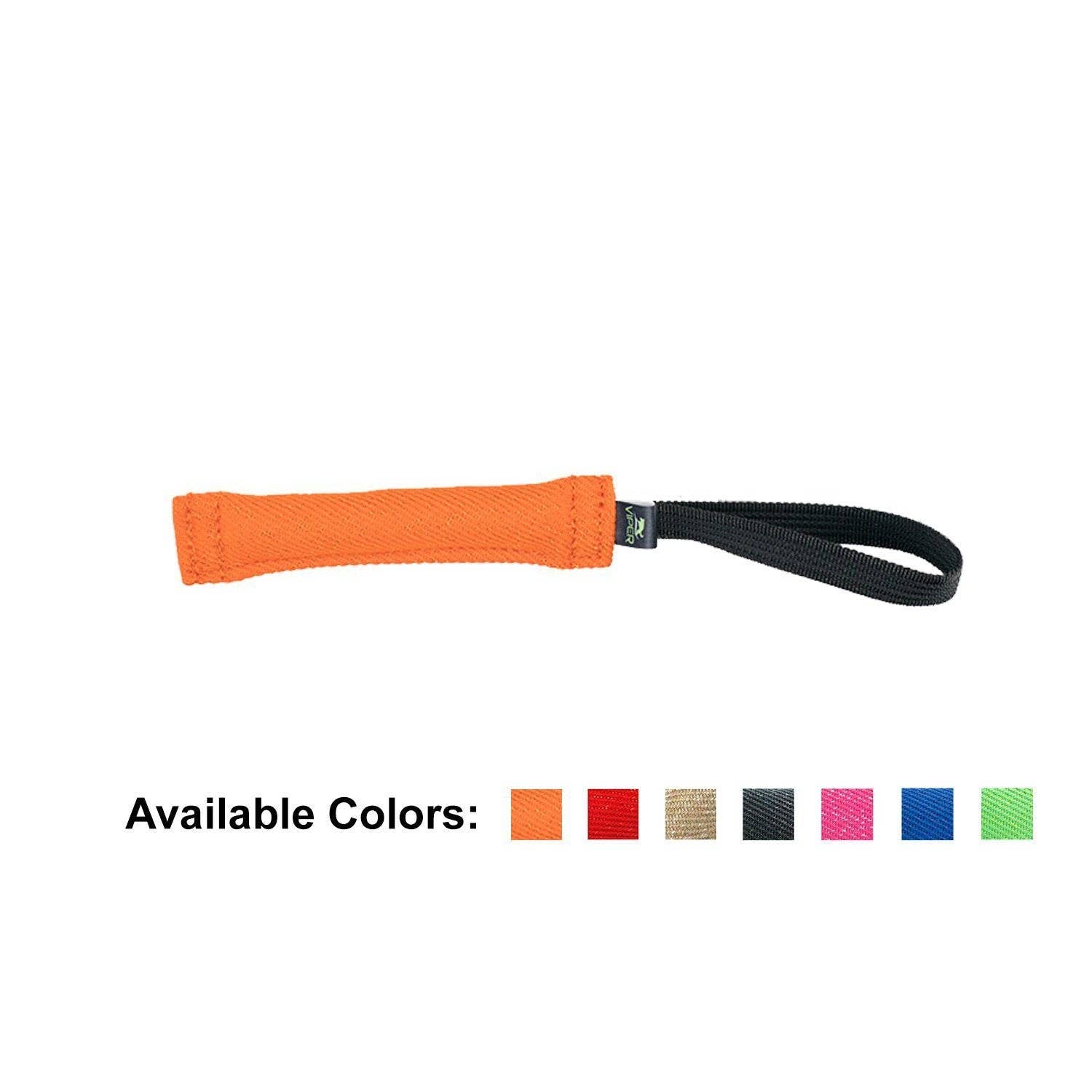 Dogline - Viper French Linen Tug Dog Toy: Green / 12in L x 2in W