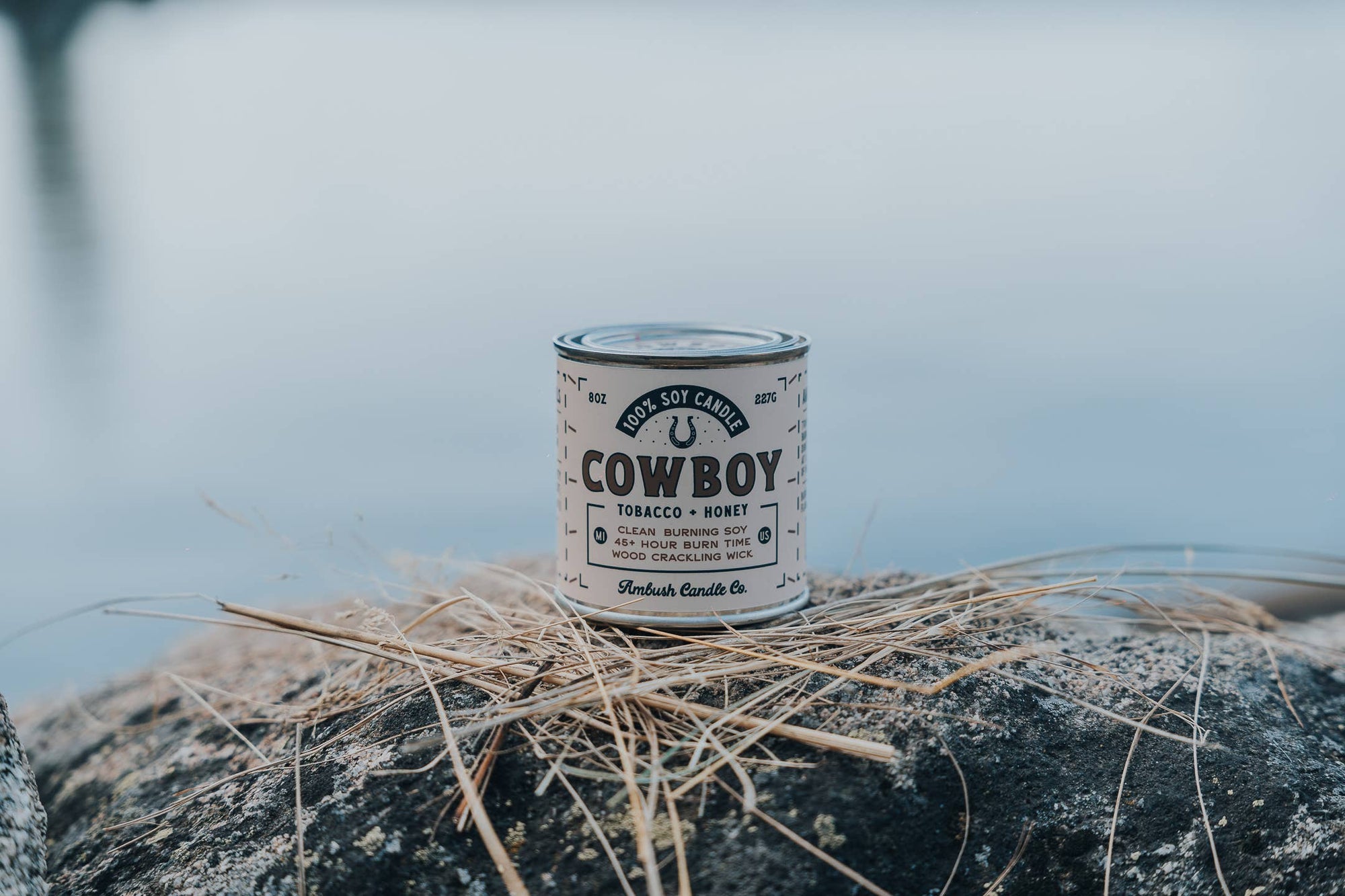 Ambush Candle Co. - Cowboy | Tobacco + Honey 8oz Soy Candle