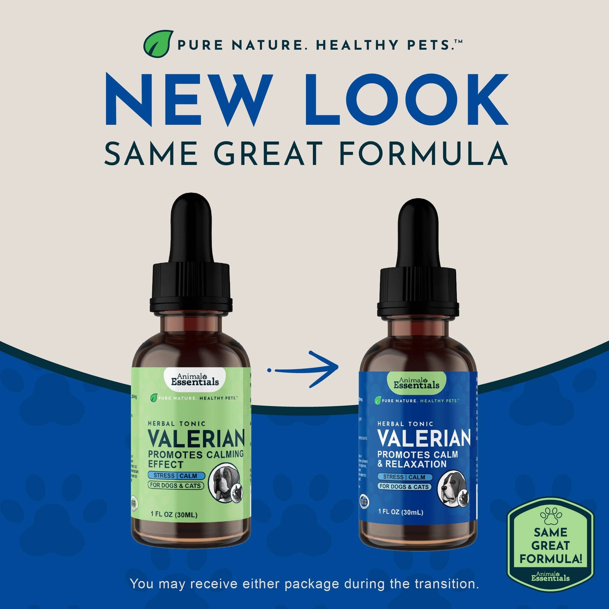 Animal Essentials - Valerian Herbal Tonic | Promotes Calming Effect: 1oz
