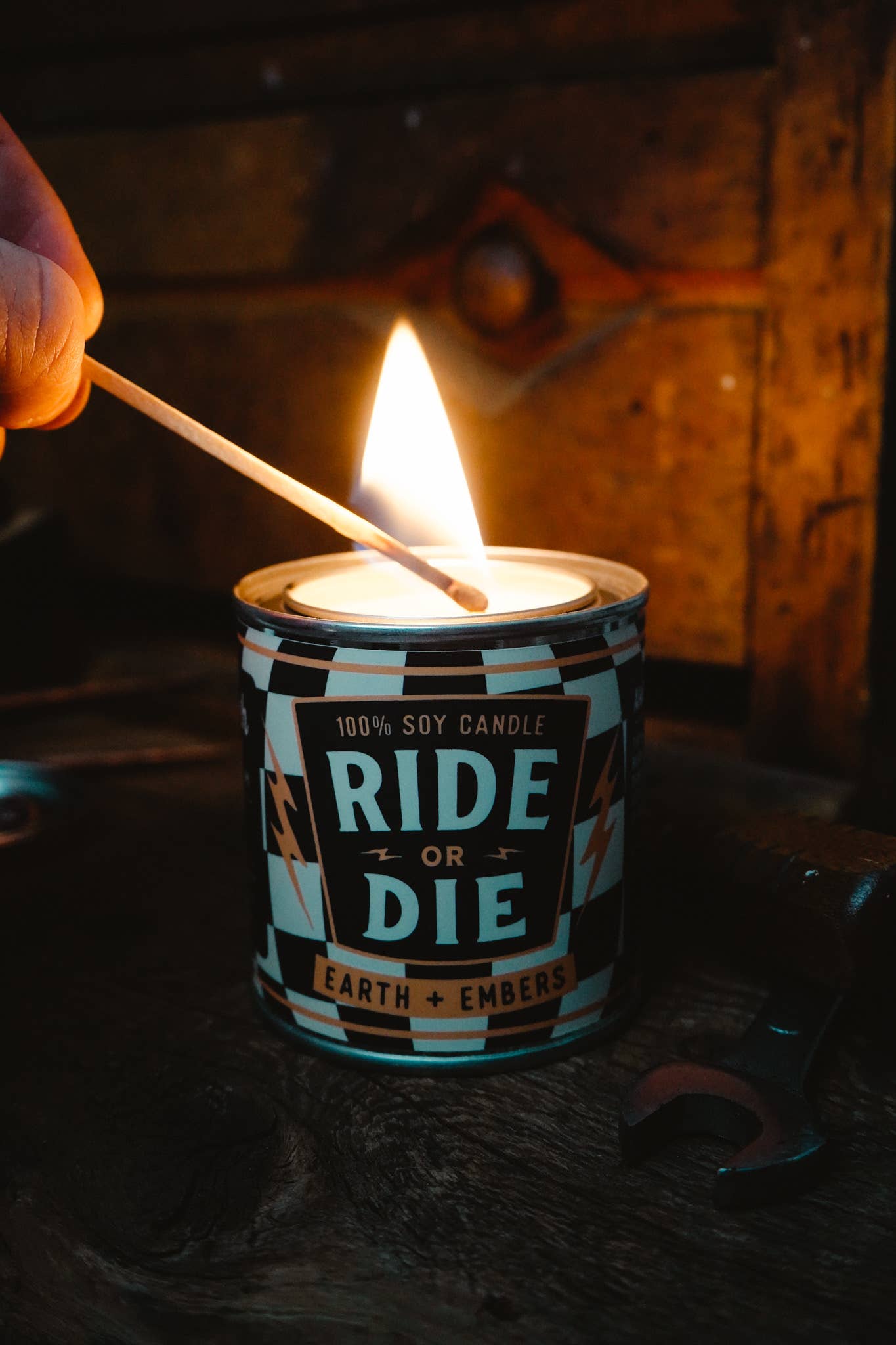 Ambush Candle Co. - Ride Or Die | Earth & Embers 8oz Soy Candle
