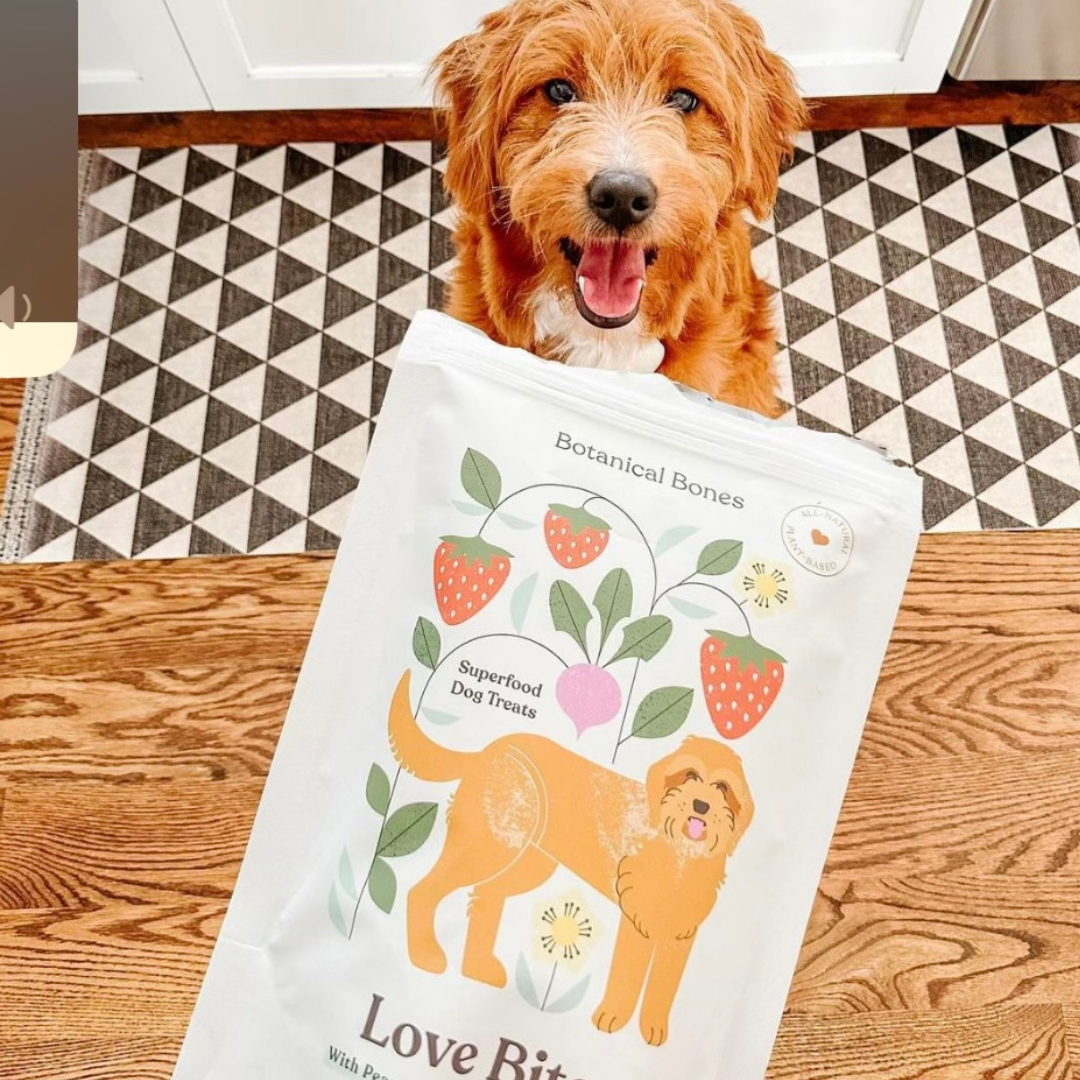 Botanical Bones- Love Bites, Strawberry & Peanut Butter (4oz)