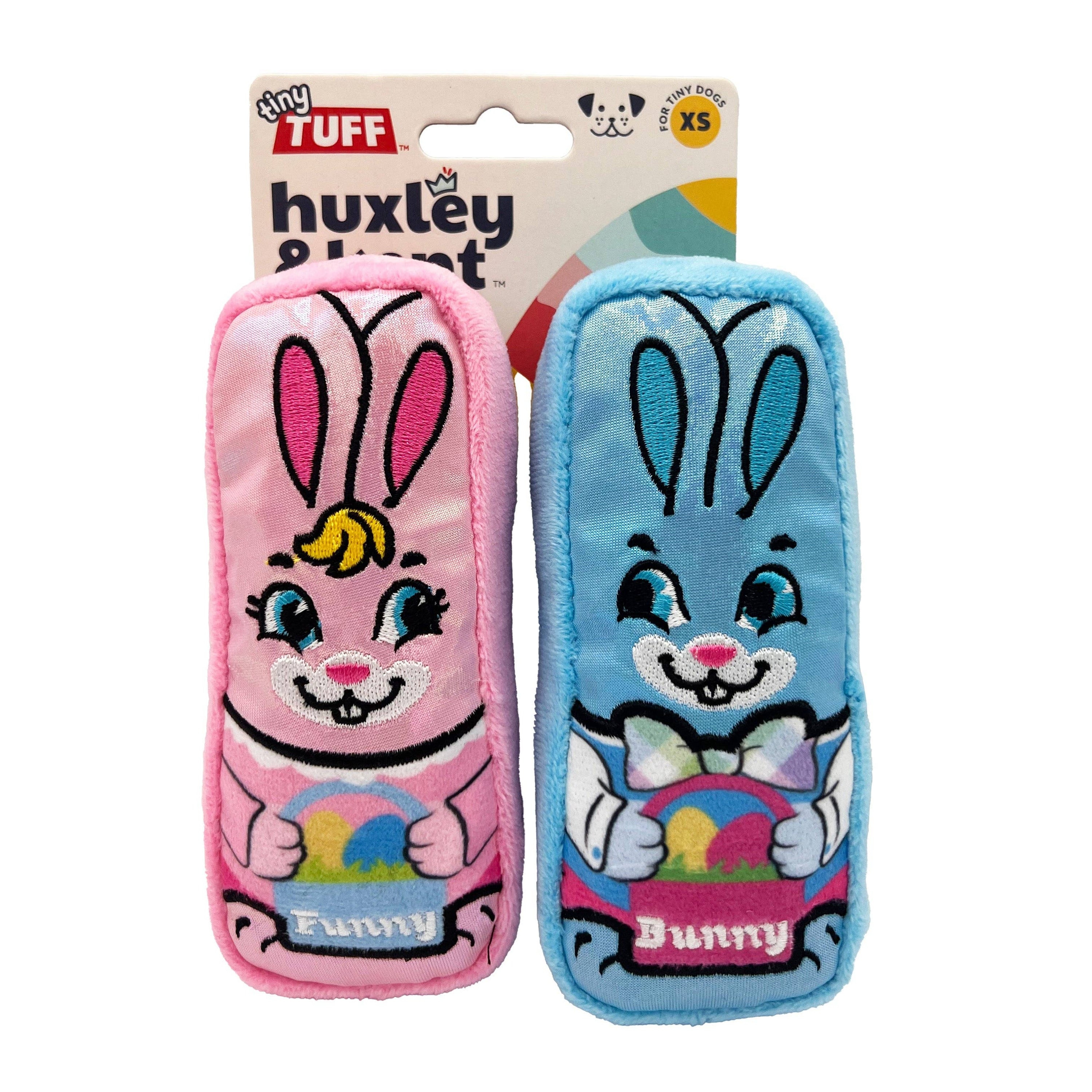 Huxley & Kent - Tiny Tuff Funny Bunnies 2pk: One Size