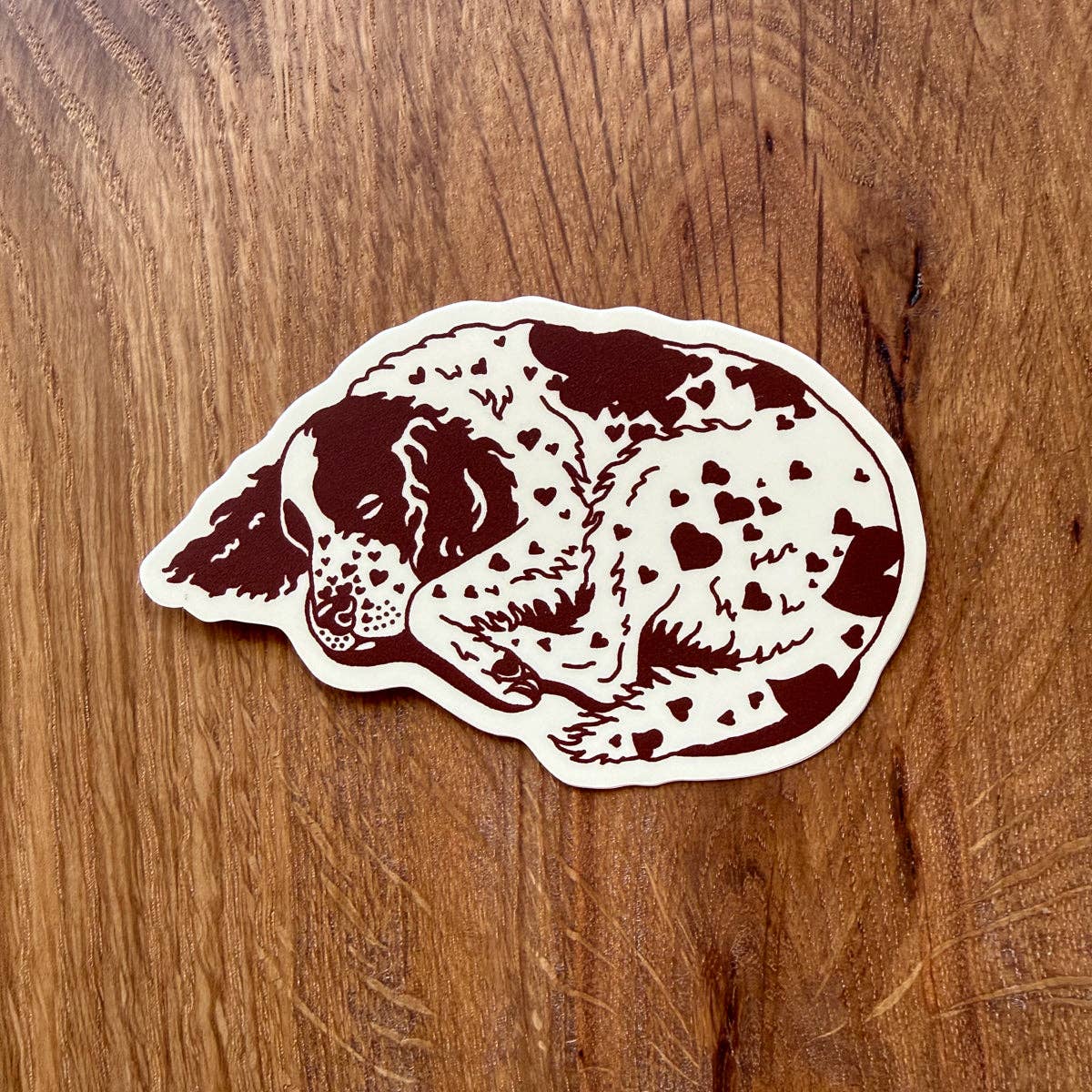 Steel Bison - Spaniel Hearts 3 Inch Matte Vinyl Sticker