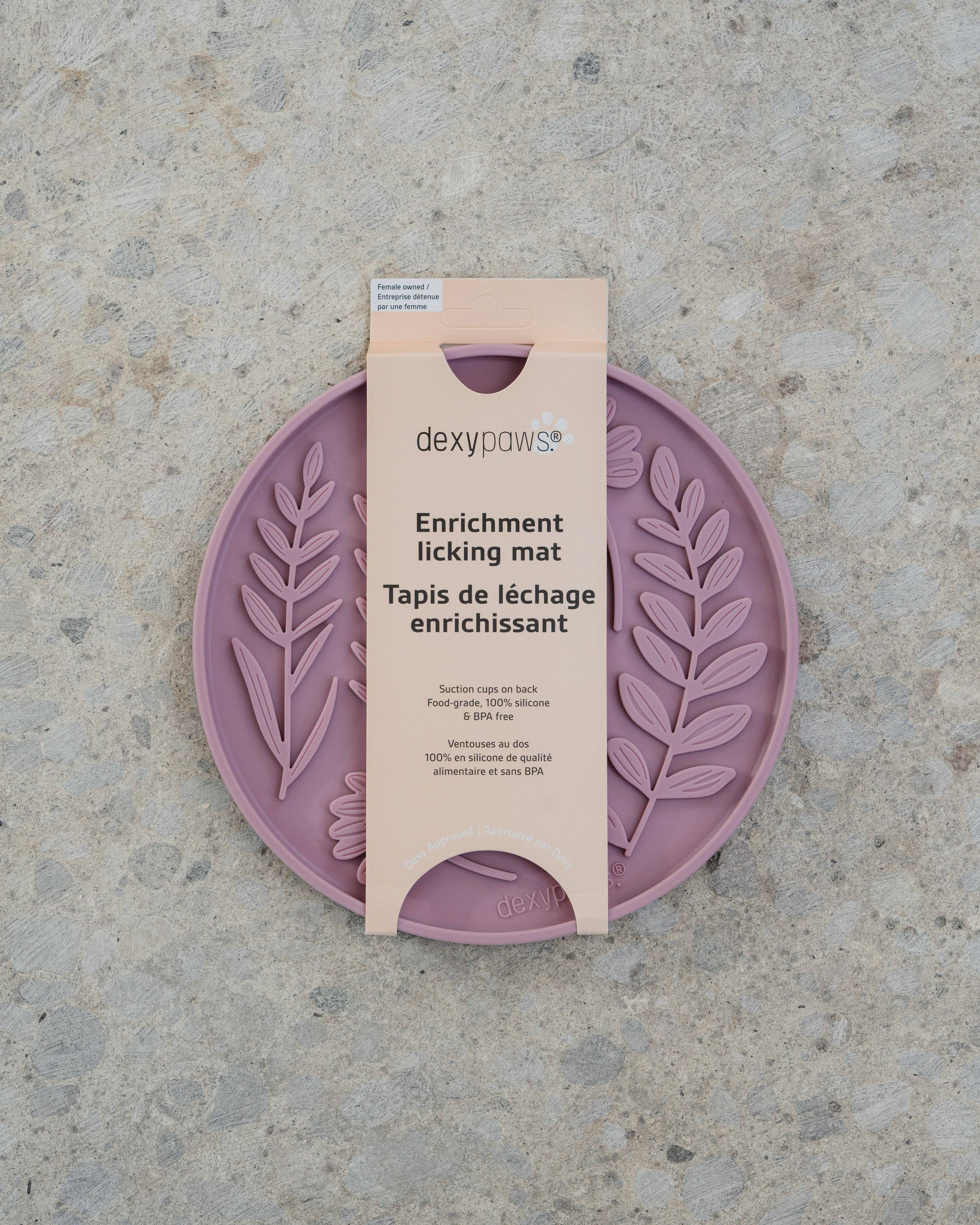 dexypaws - Blush Pink Garden Enrichment Lick Mat