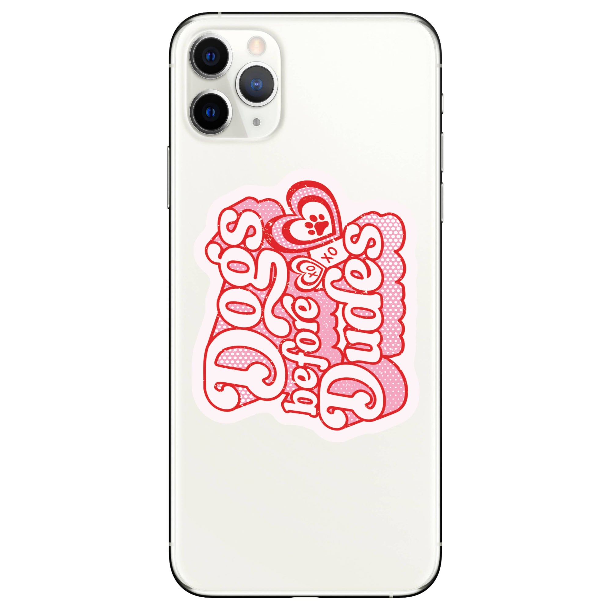 Juju and Moxie - Dogs Before Dudes Bestie High Quality Vinyl Sticker