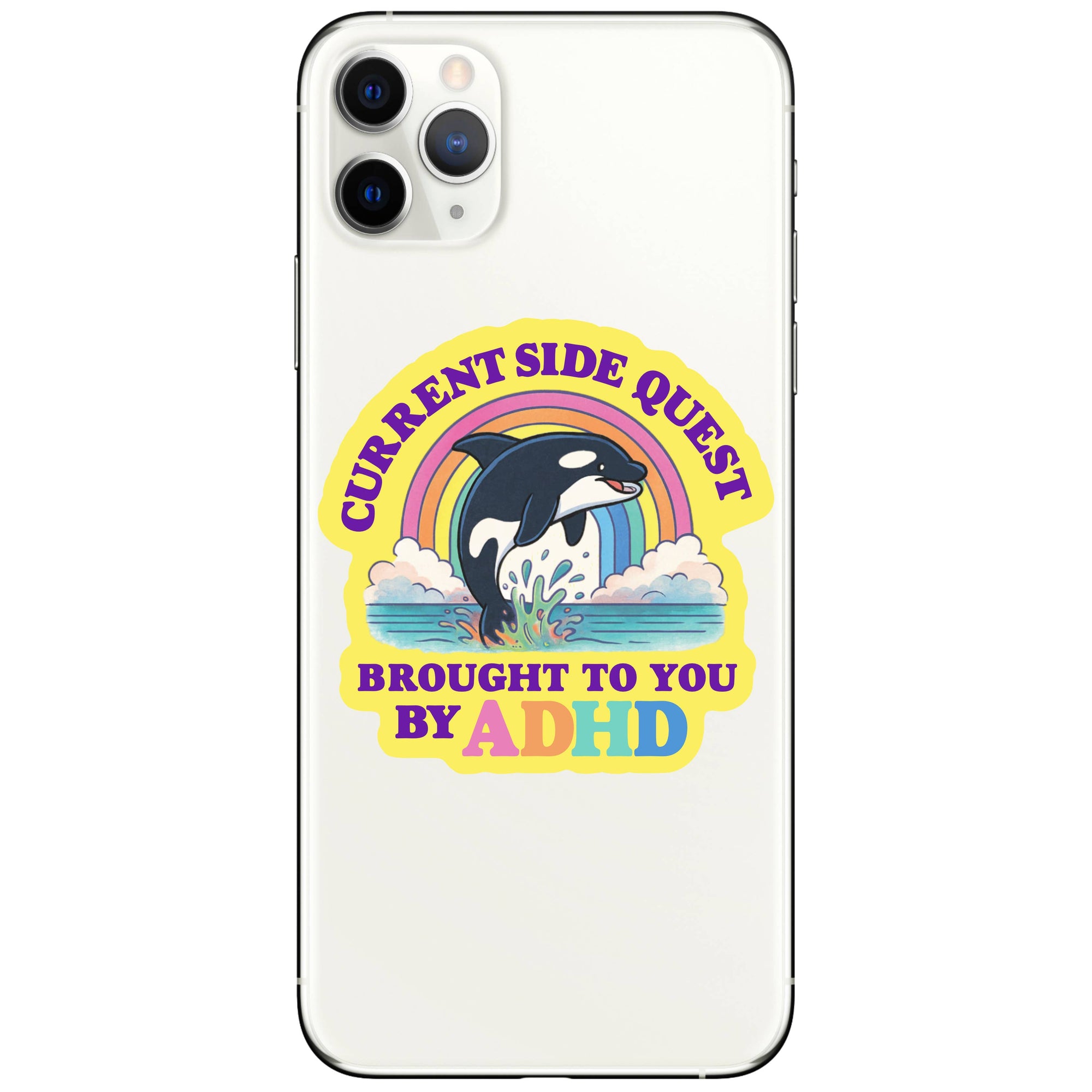 Juju and Moxie - ADHD Funny Mental Health Neuro High Quality Vinyl Sticker