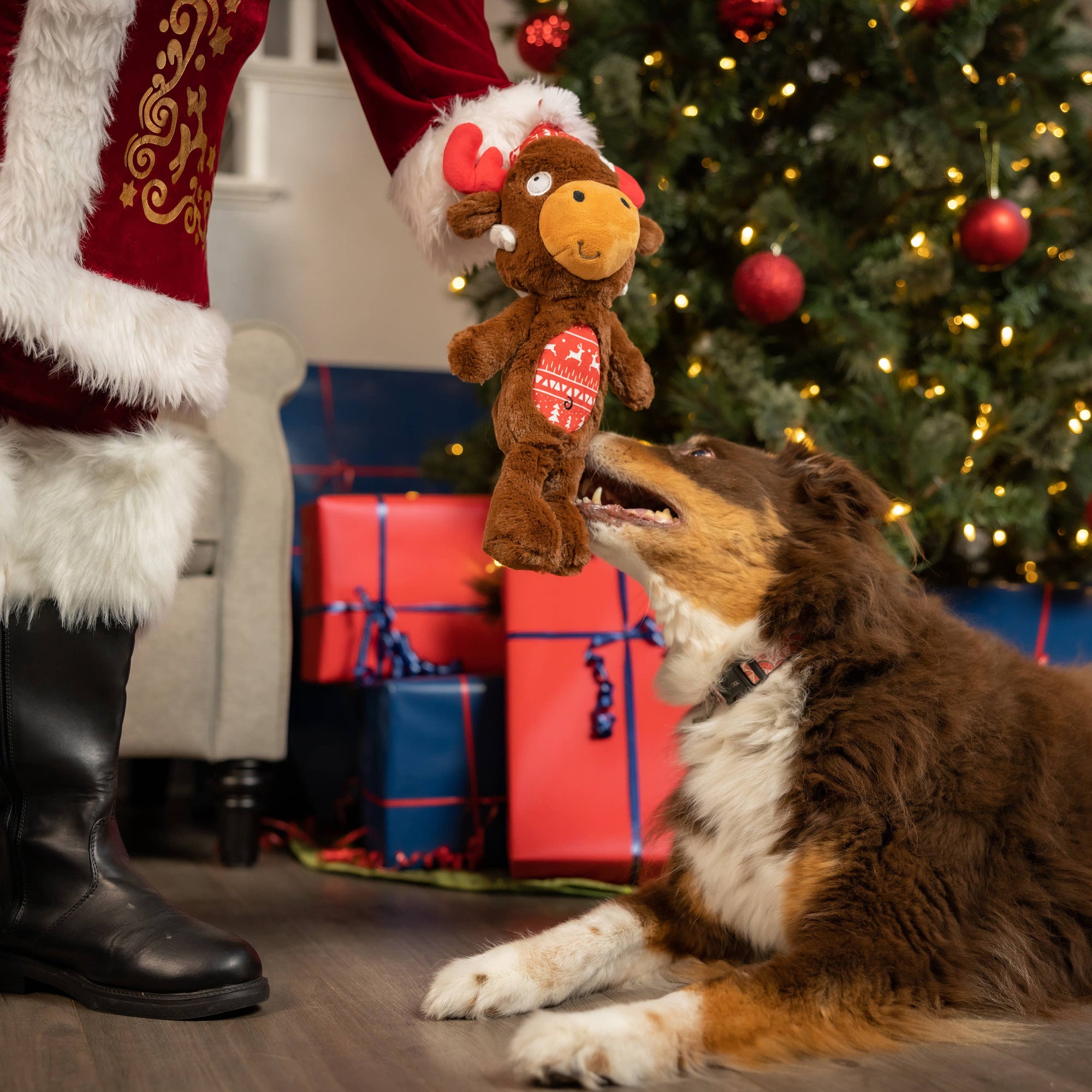 Huxley & Kent - Slappies® Mistletoe Moose For Dogs: Large