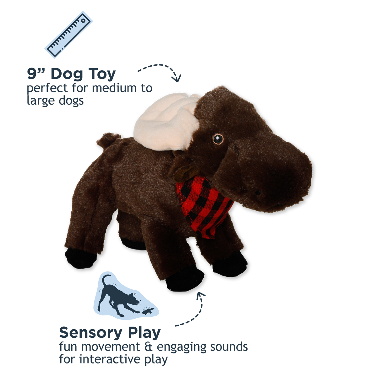 Tall Tails | Animated Moose Dog Toy