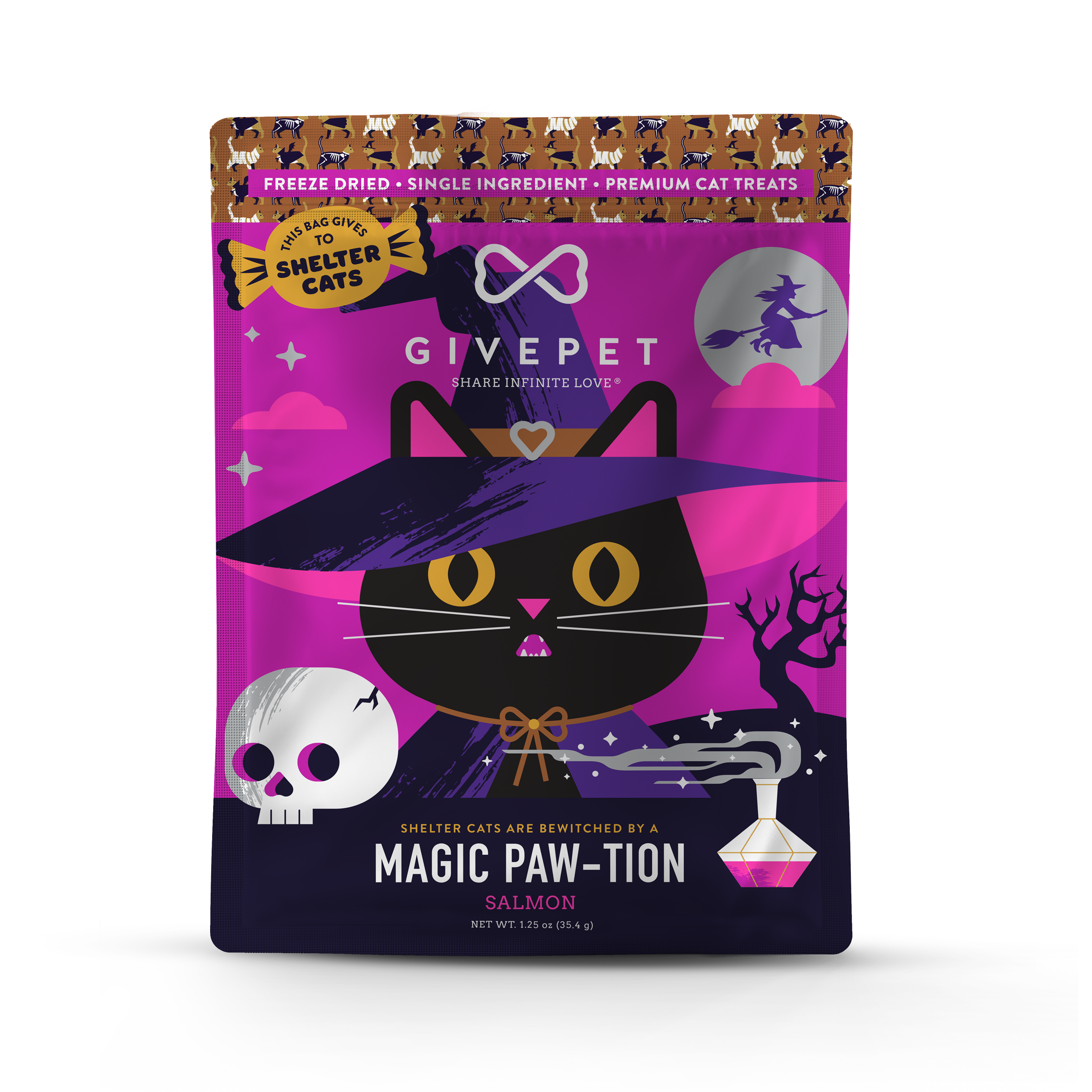 GivePet - GivePet Magic Paw-tion Halloween Freeze-Dried  Cat Treats