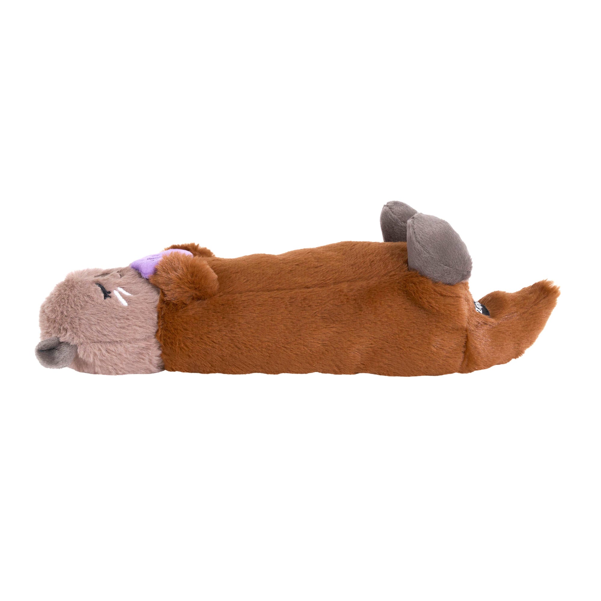 ZippyPaws - Snooziez with Shhhqueaker - Otter - Silent Dog Toy