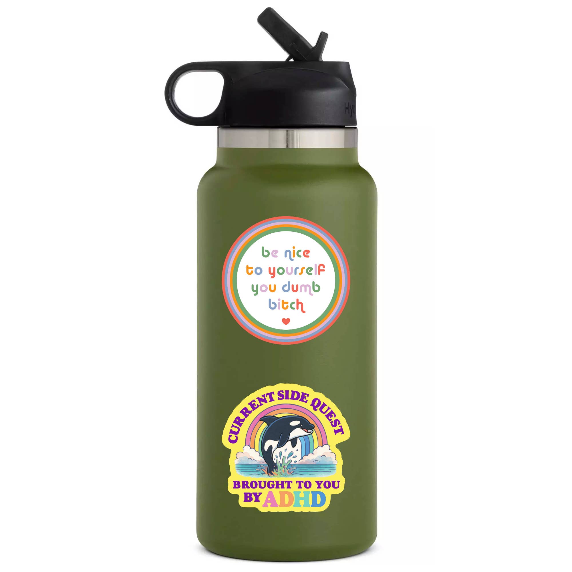 Juju and Moxie - ADHD Funny Mental Health Neuro High Quality Vinyl Sticker