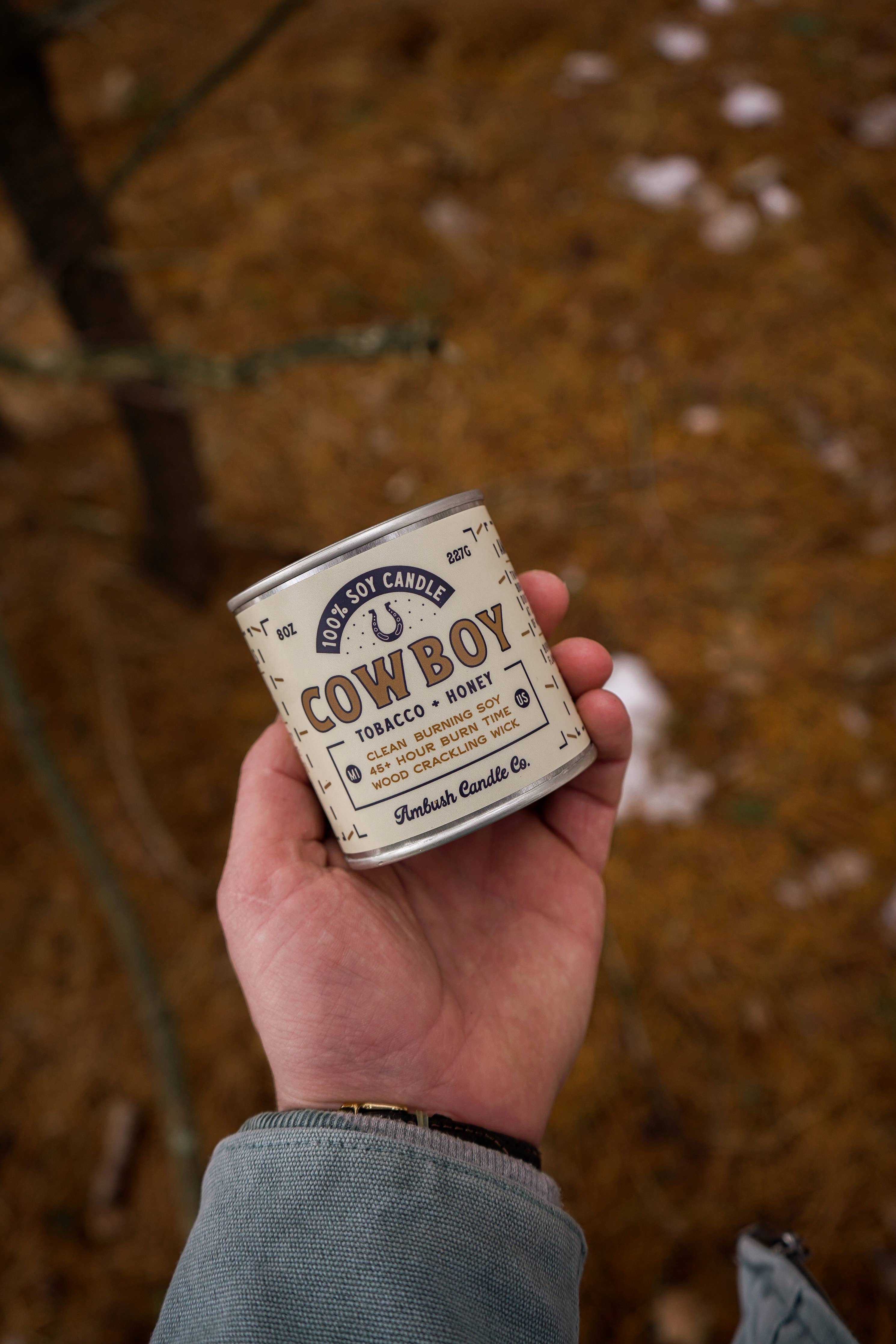 Ambush Candle Co. - Cowboy | Tobacco + Honey 8oz Soy Candle