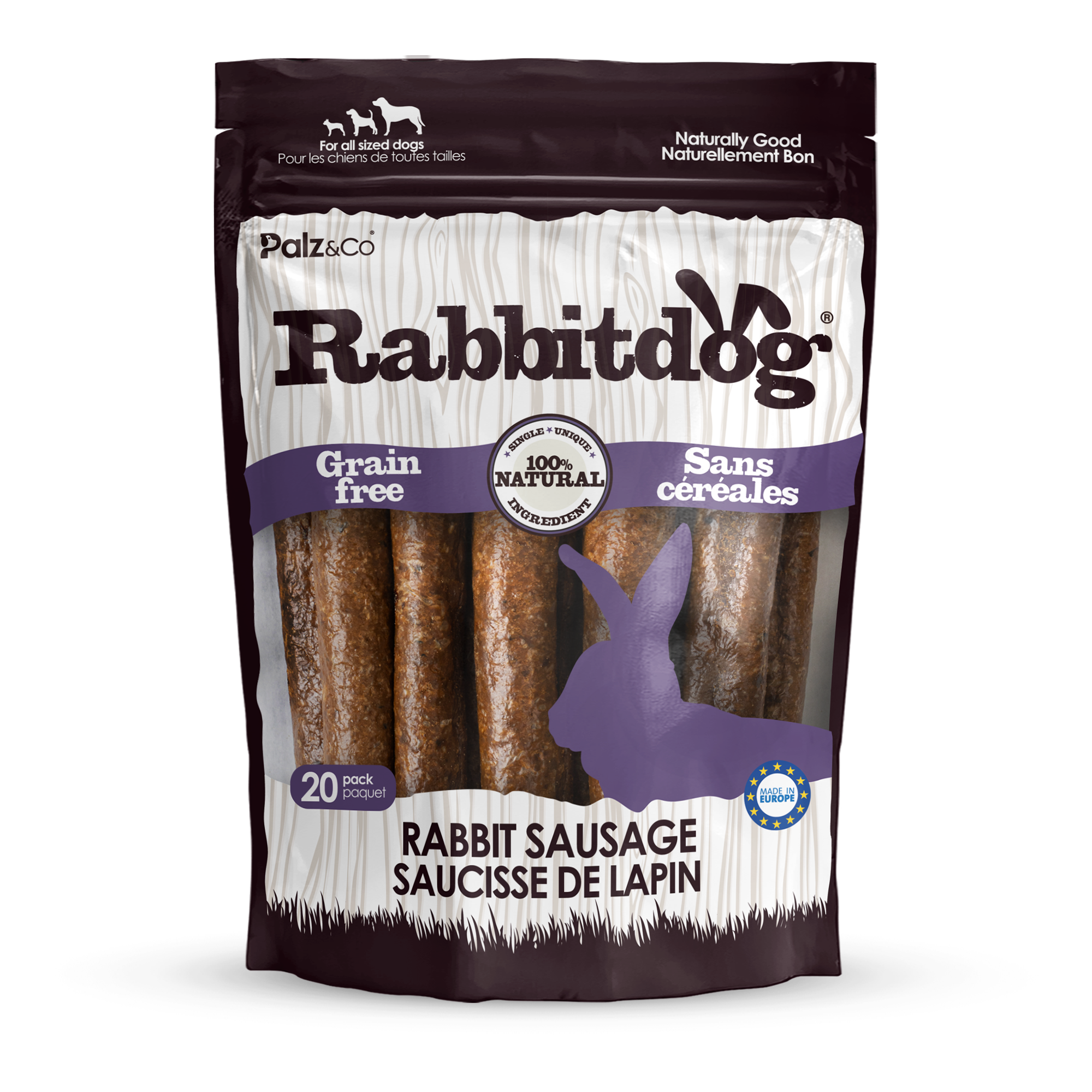 Palz&Co - Rabbitdog Rabbit Sausage Dog Treats: 8 Pack