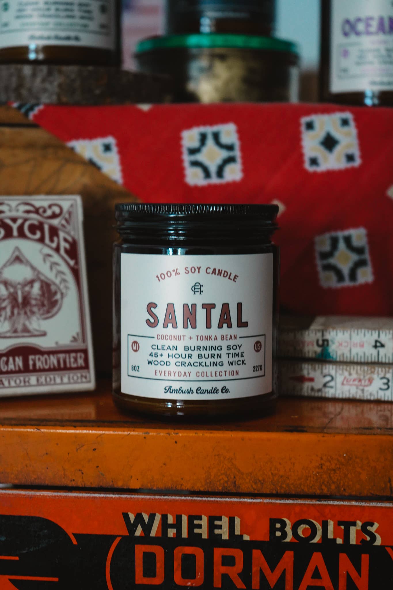 Ambush Candle Co. - Santal | Coconut + Tonka Bean 8oz Soy Candle