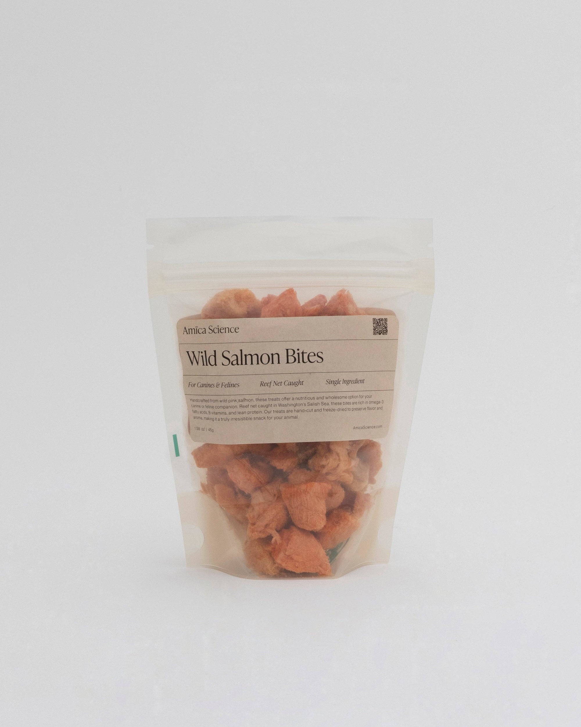 Amica Science - Wild Salmon Bites: Compostable Pouch (70g)