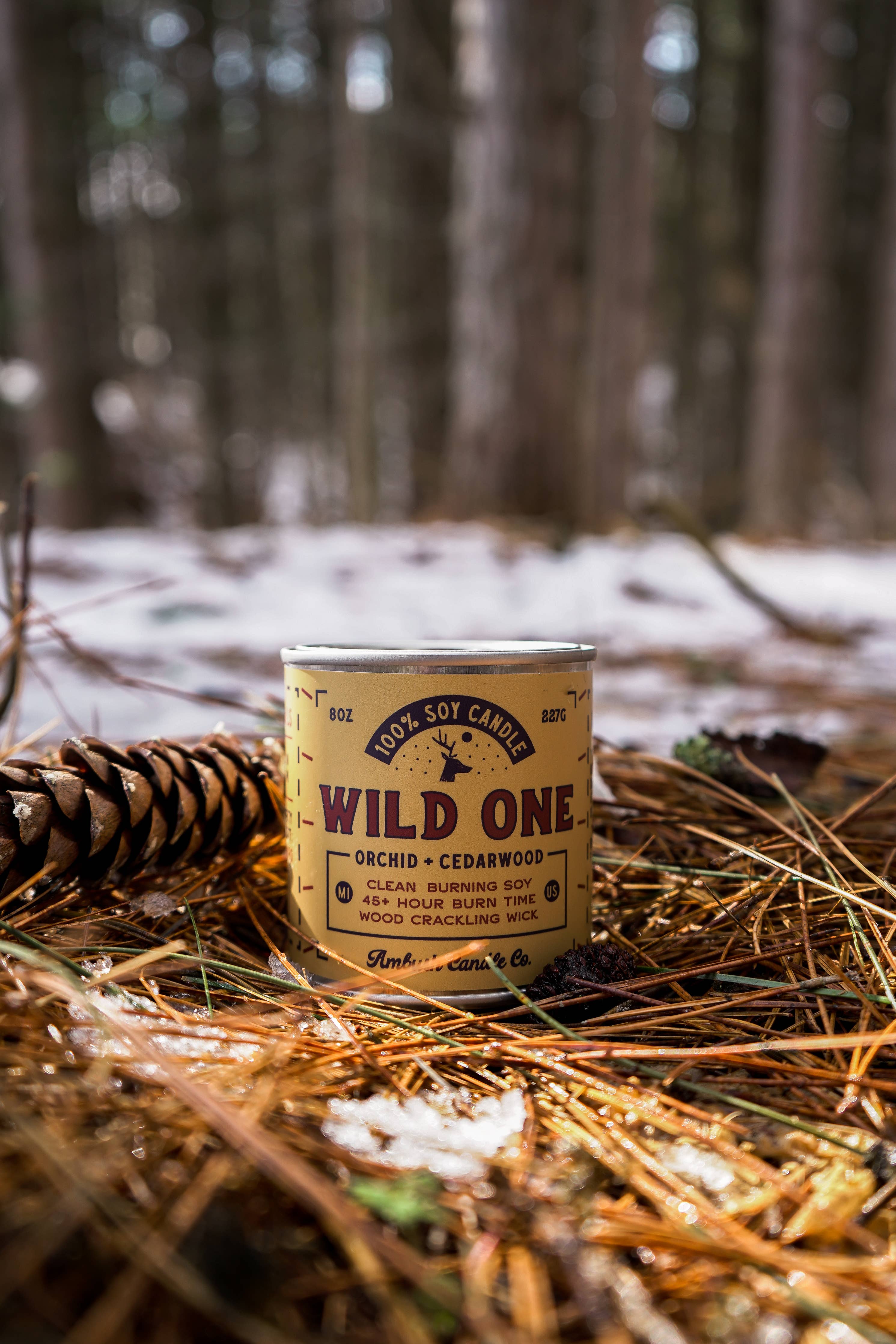 Ambush Candle Co. - Wild One | Orchid + Cedarwood 8oz Soy Candle