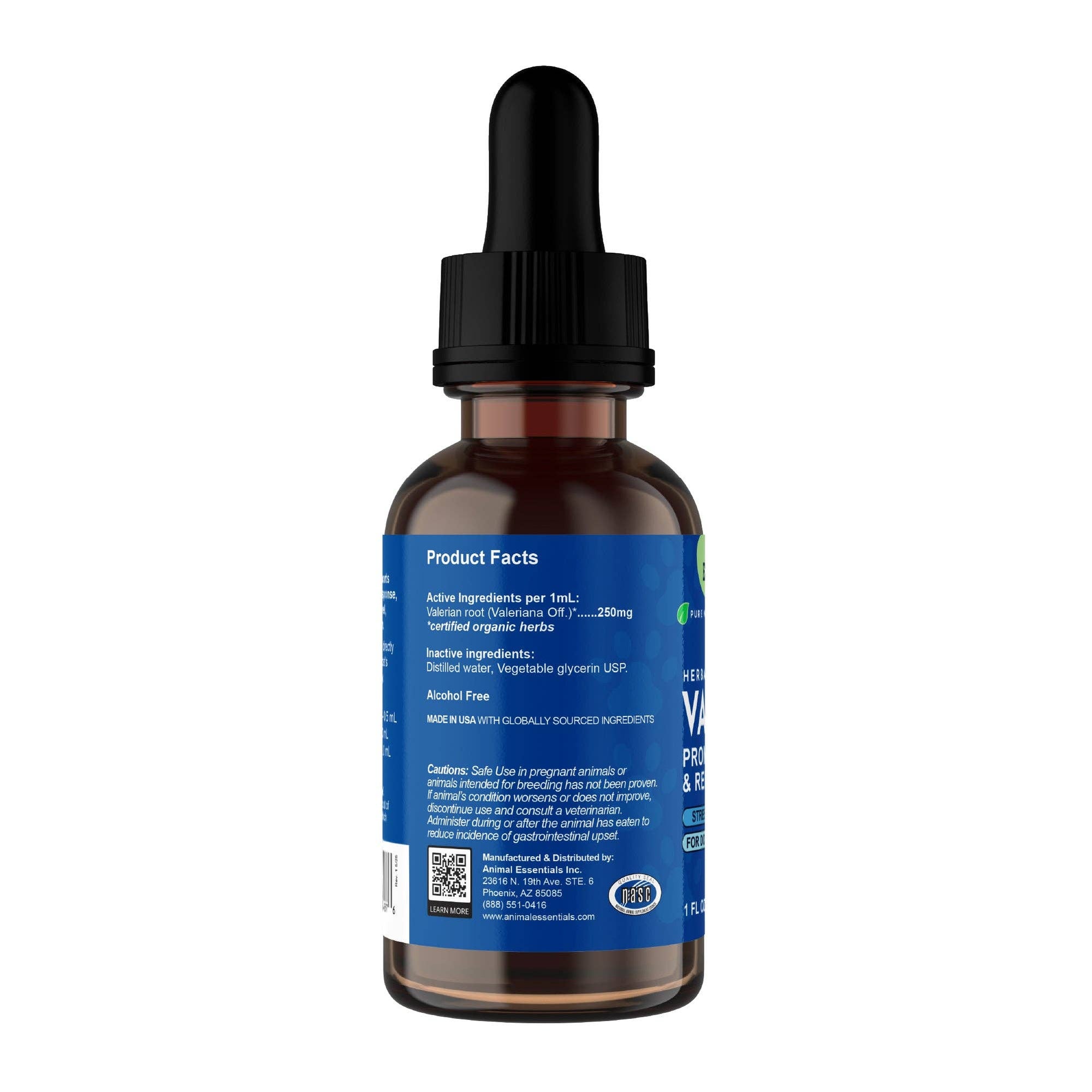 Animal Essentials - Valerian Herbal Tonic | Promotes Calming Effect: 1oz