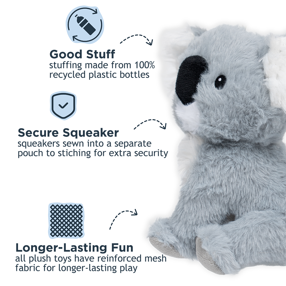 Tall Tails - Koala with Squeaker Dog Toy