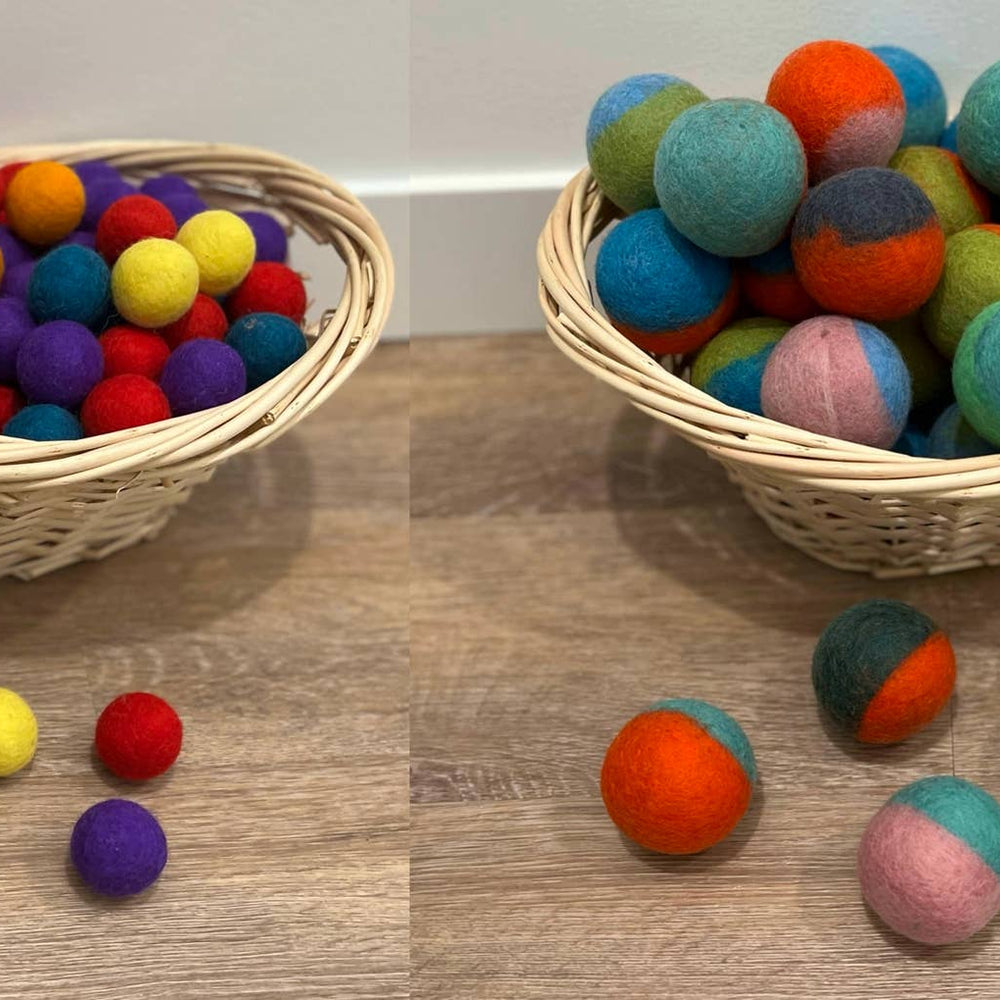 
                  
                    Handmade Felt Balls made of 100% New Zealand Wool: 2.3" (6cm)
                  
                