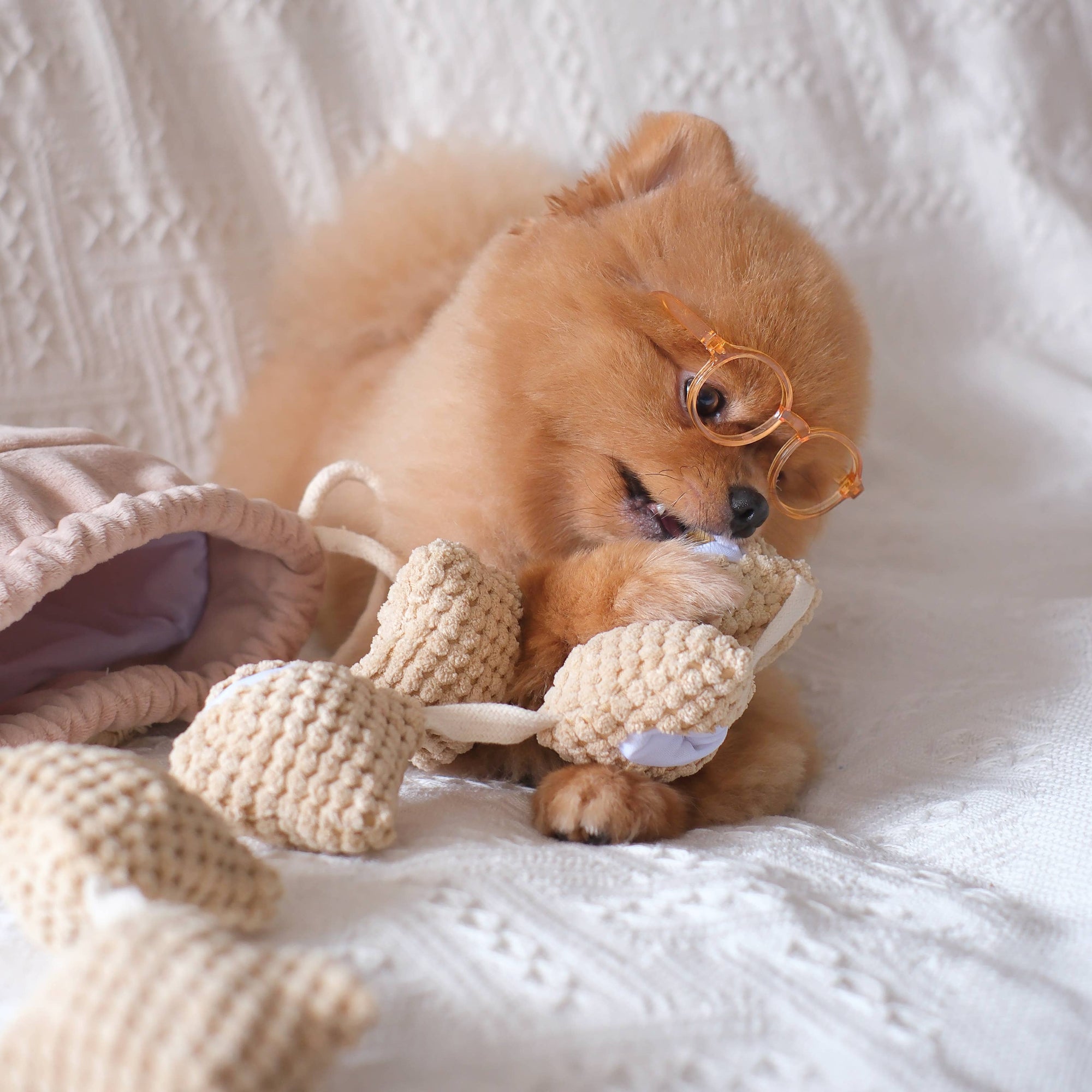 Pups & Bubs - Popcorn Nosework Enrichment Toy | Snuffle | Squeaker