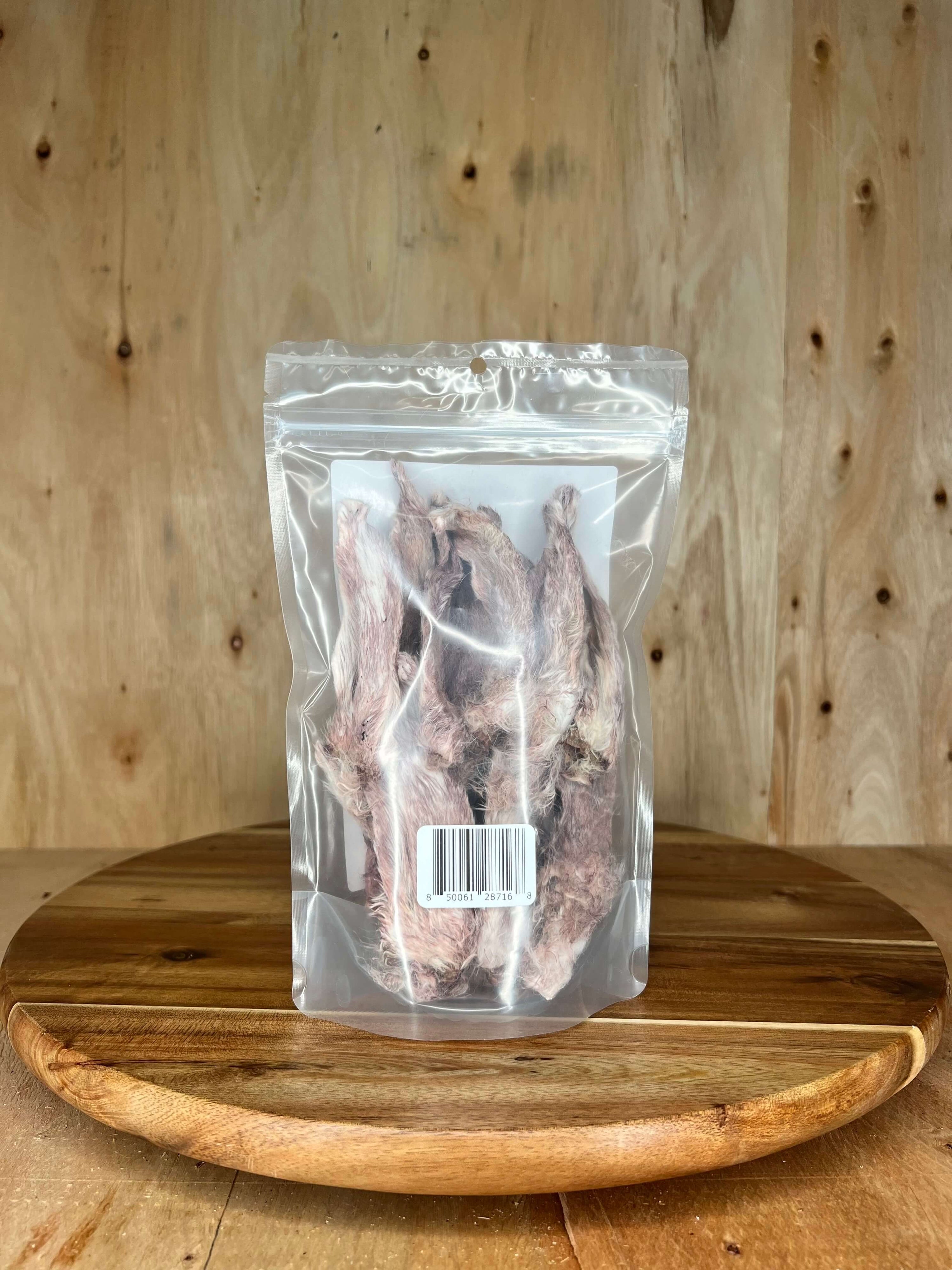 Furever Primal - Bagged Dog Chew: Rabbit Ears - Natural Single Ingredient: 8 pack "Chew Bar"