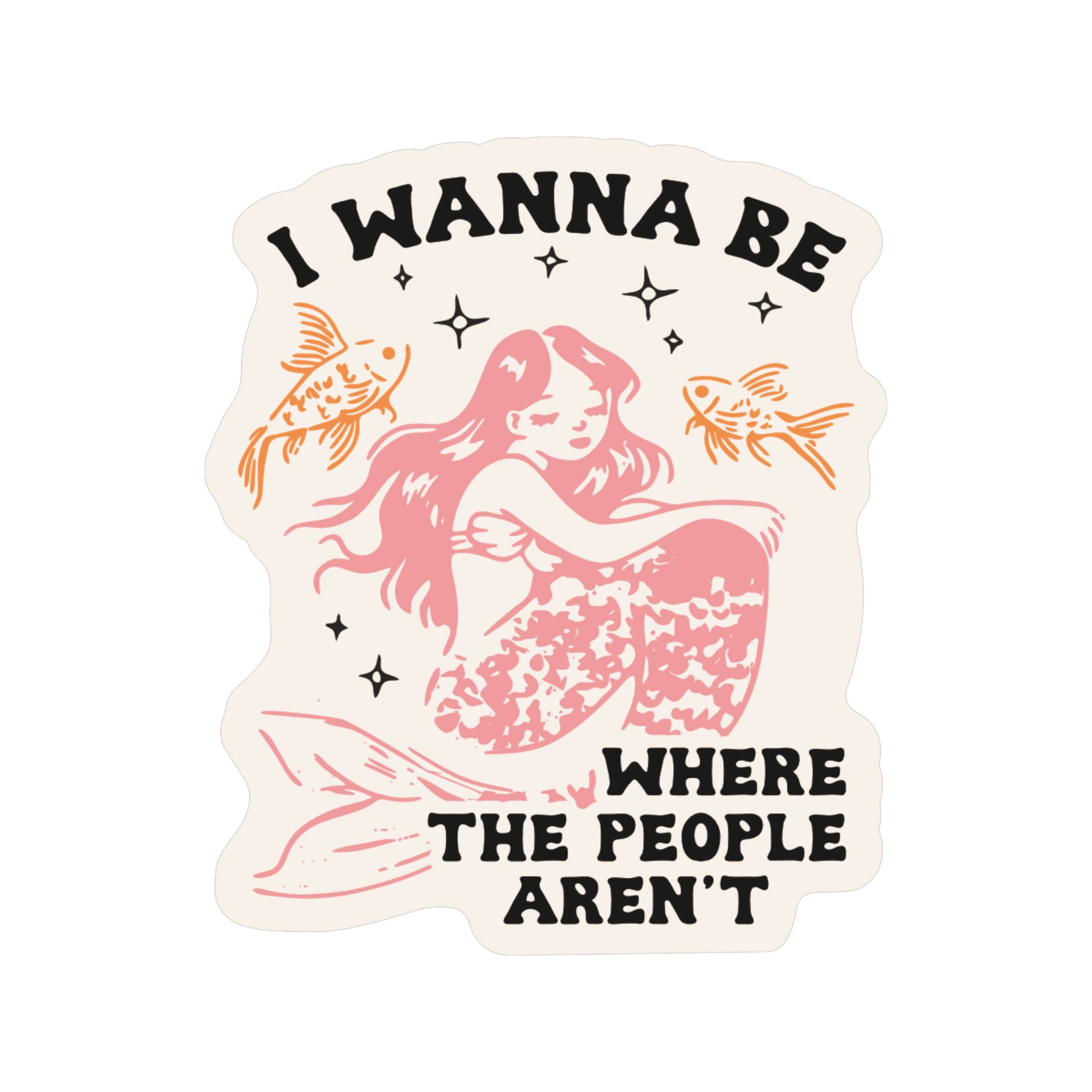 Juju and Moxie - Introvert Mermaid Personality High Quality Vinyl Sticker