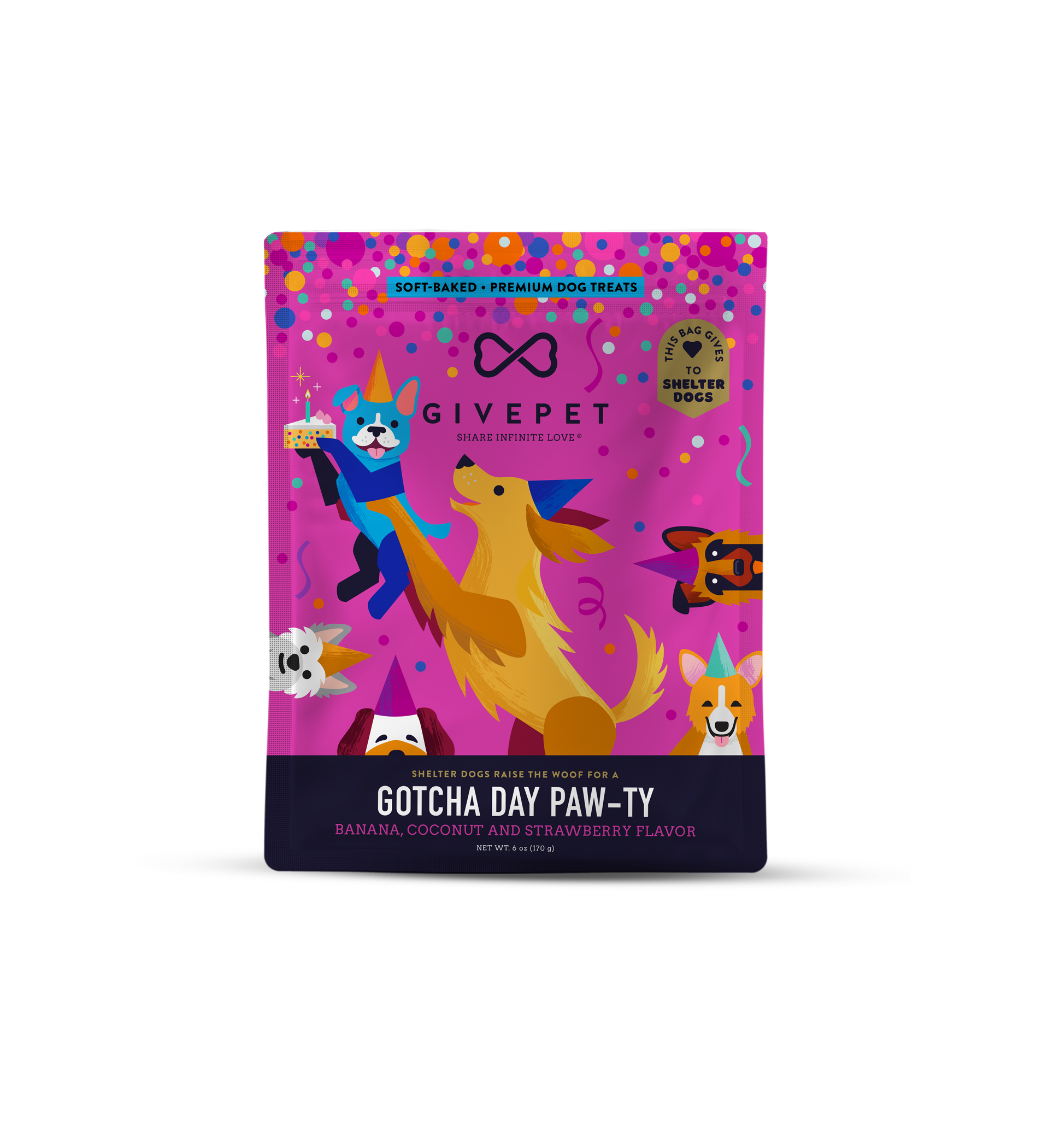GivePet - GivePet Gotcha Day Paw-ty Soft-Baked Dog Treats