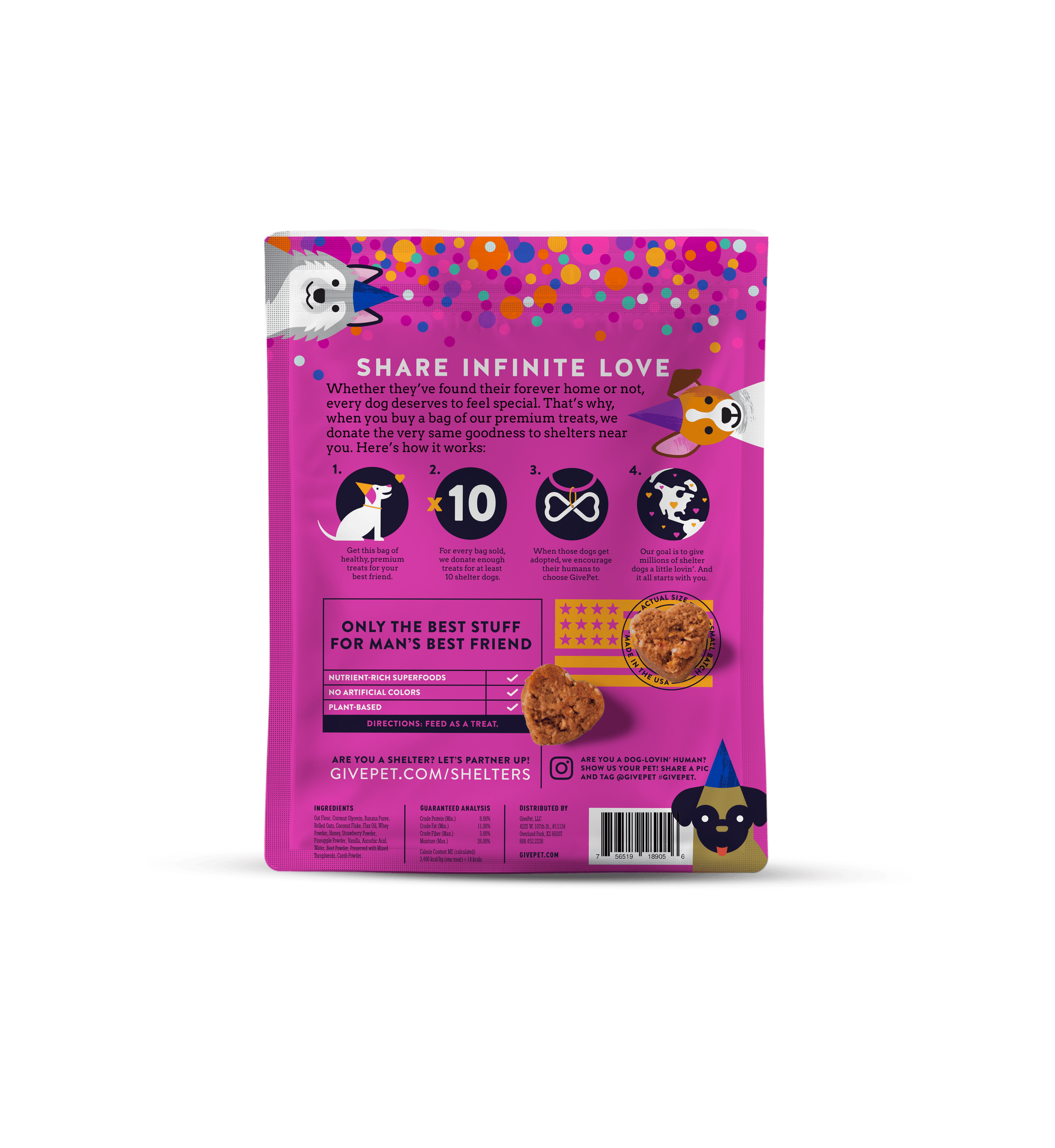 GivePet - GivePet Gotcha Day Paw-ty Soft-Baked Dog Treats