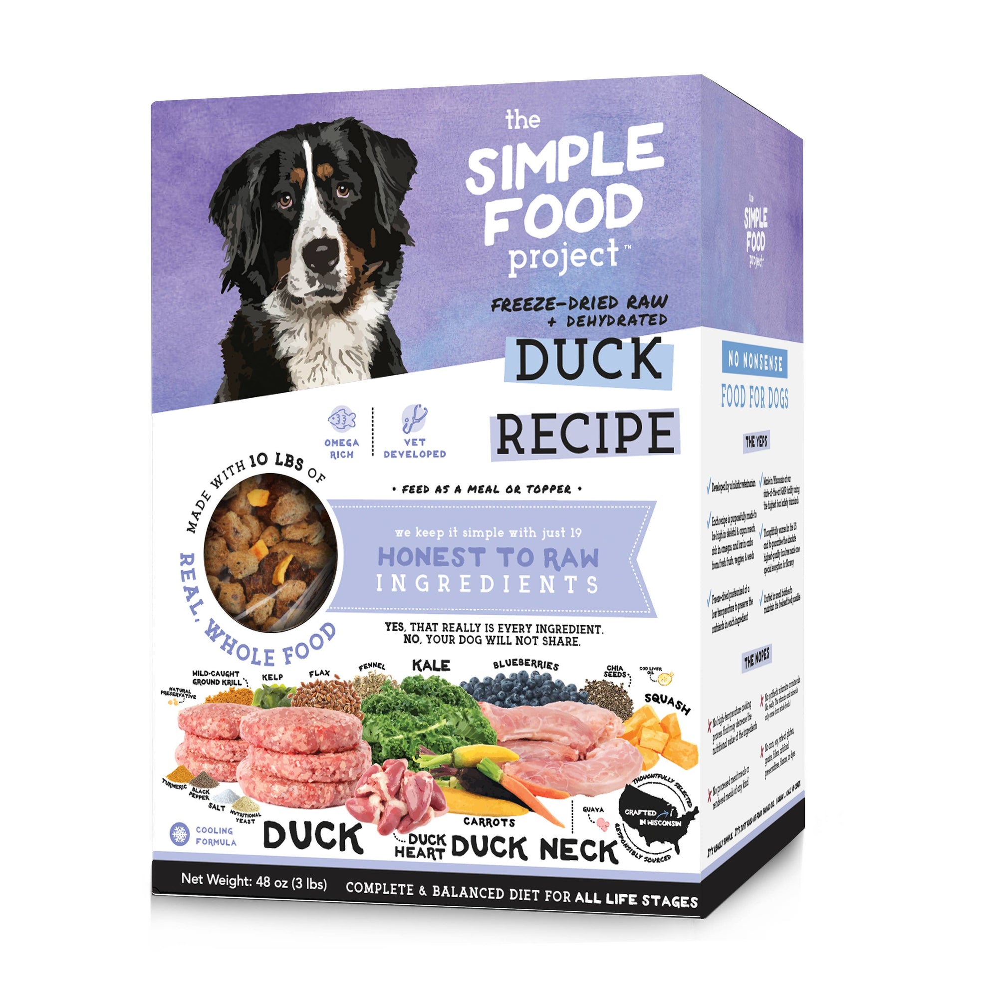 The Simple Food Project - Duck Recipe for Dogs: Original Nuggets / 24 oz (1.5-lb)