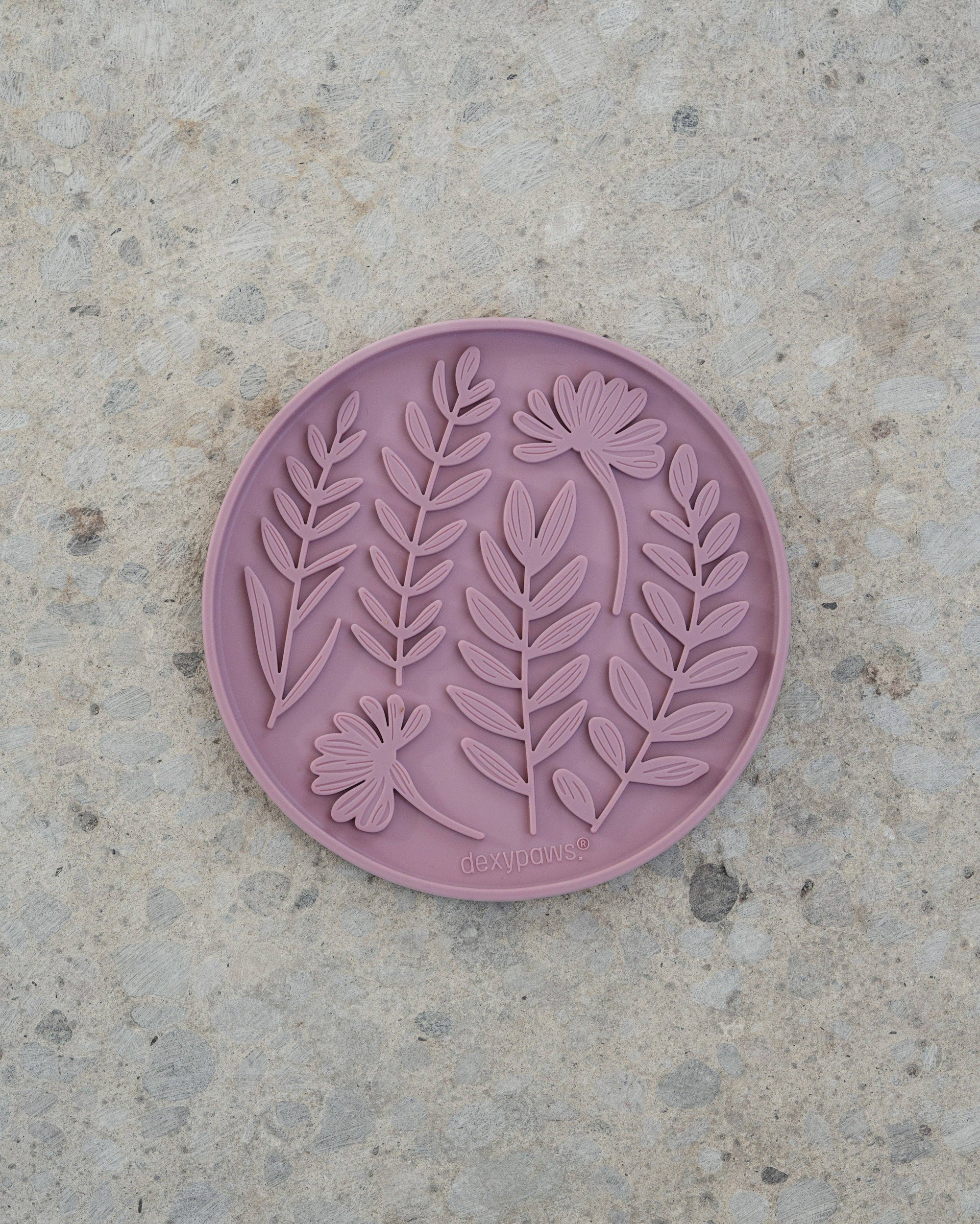 dexypaws - Blush Pink Garden Enrichment Lick Mat