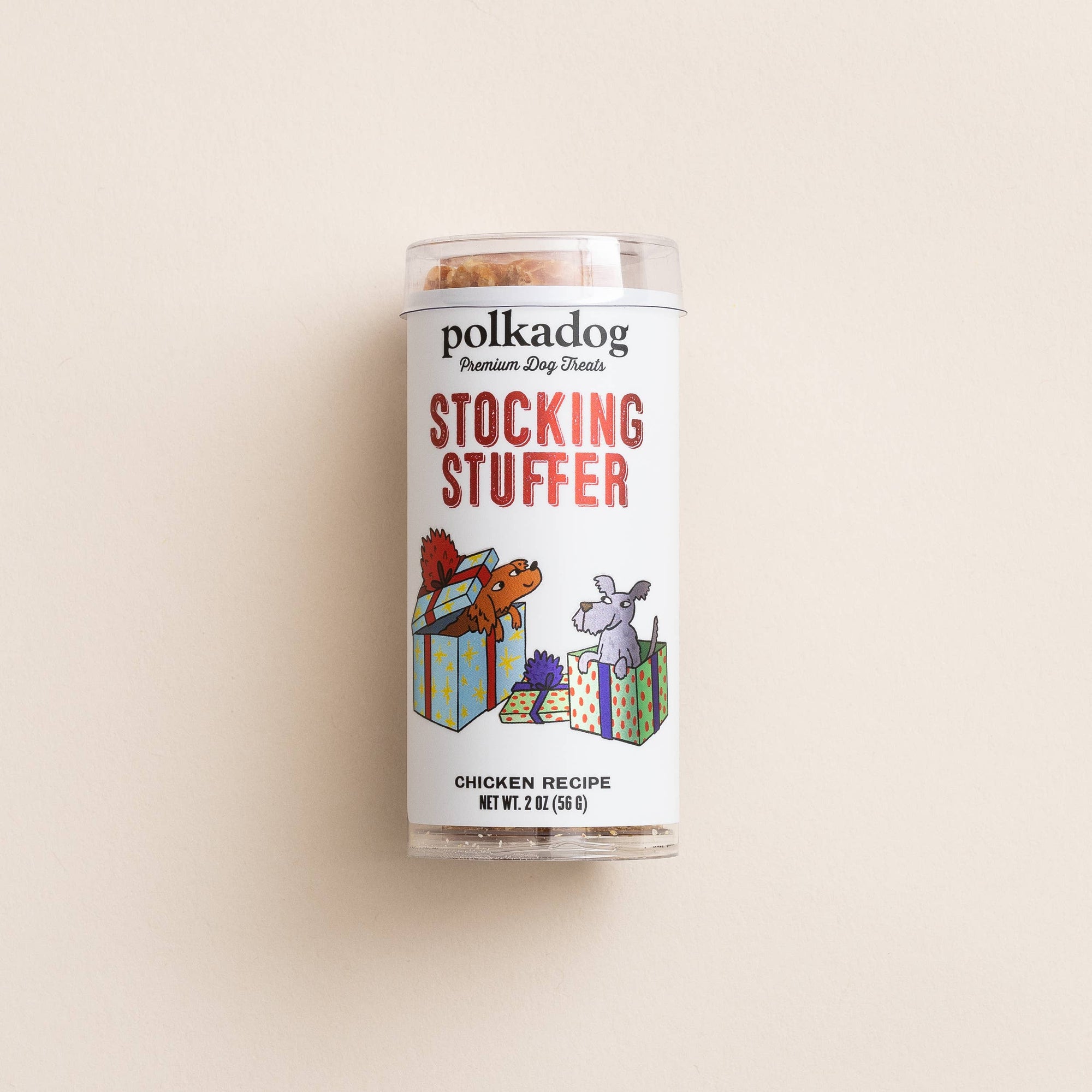 Polkadog - Holiday Mini Tube: Stocking Stuffer - Dog Treats