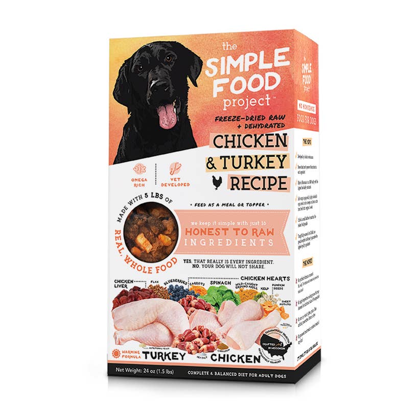 The Simple Food Project - Chicken & Turkey Recipe for Dogs: Original Nuggets (6-lb)
