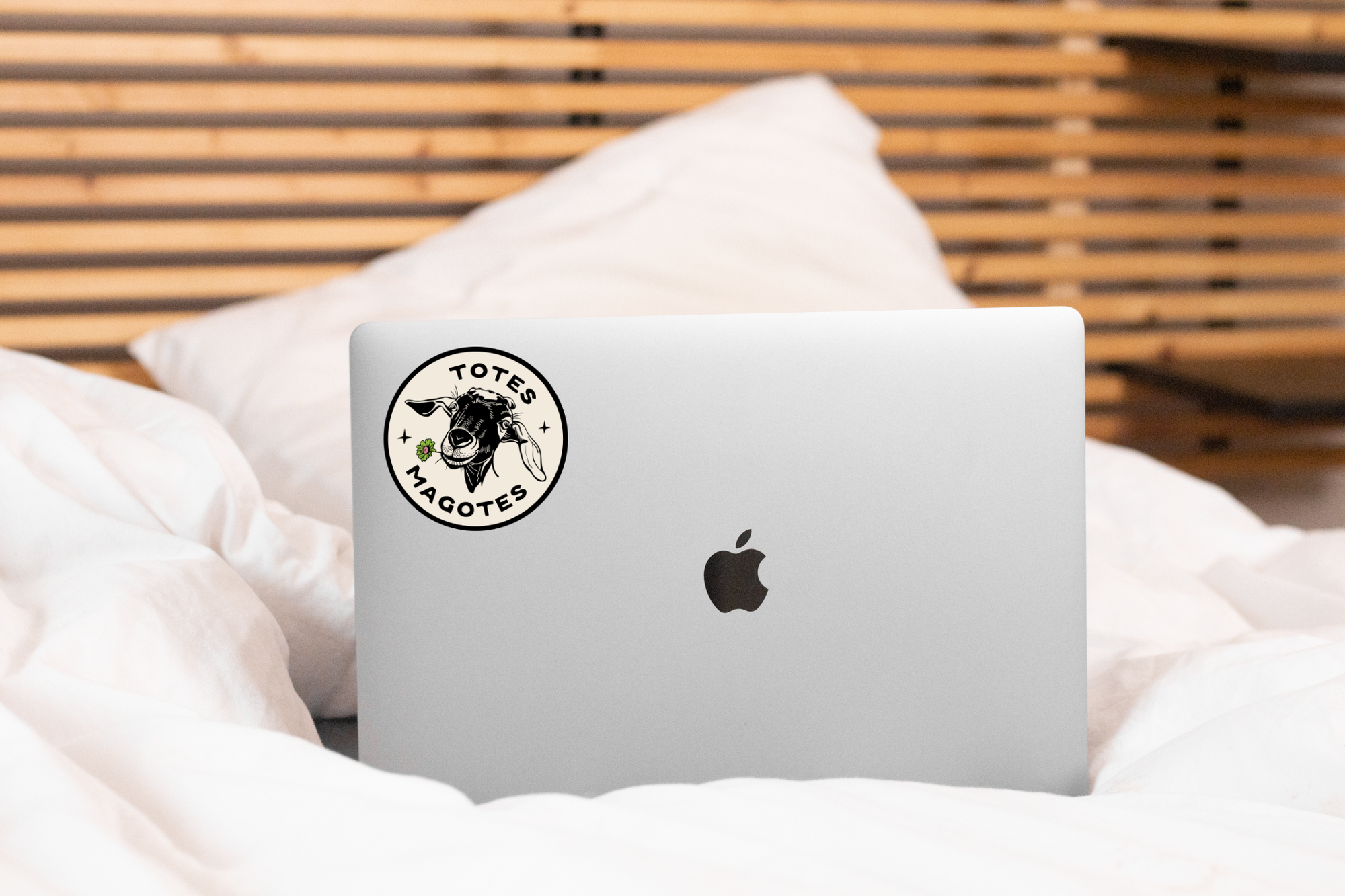 Yarnival - Totes Magotes Sticker - goat, farm, country, animal, cute