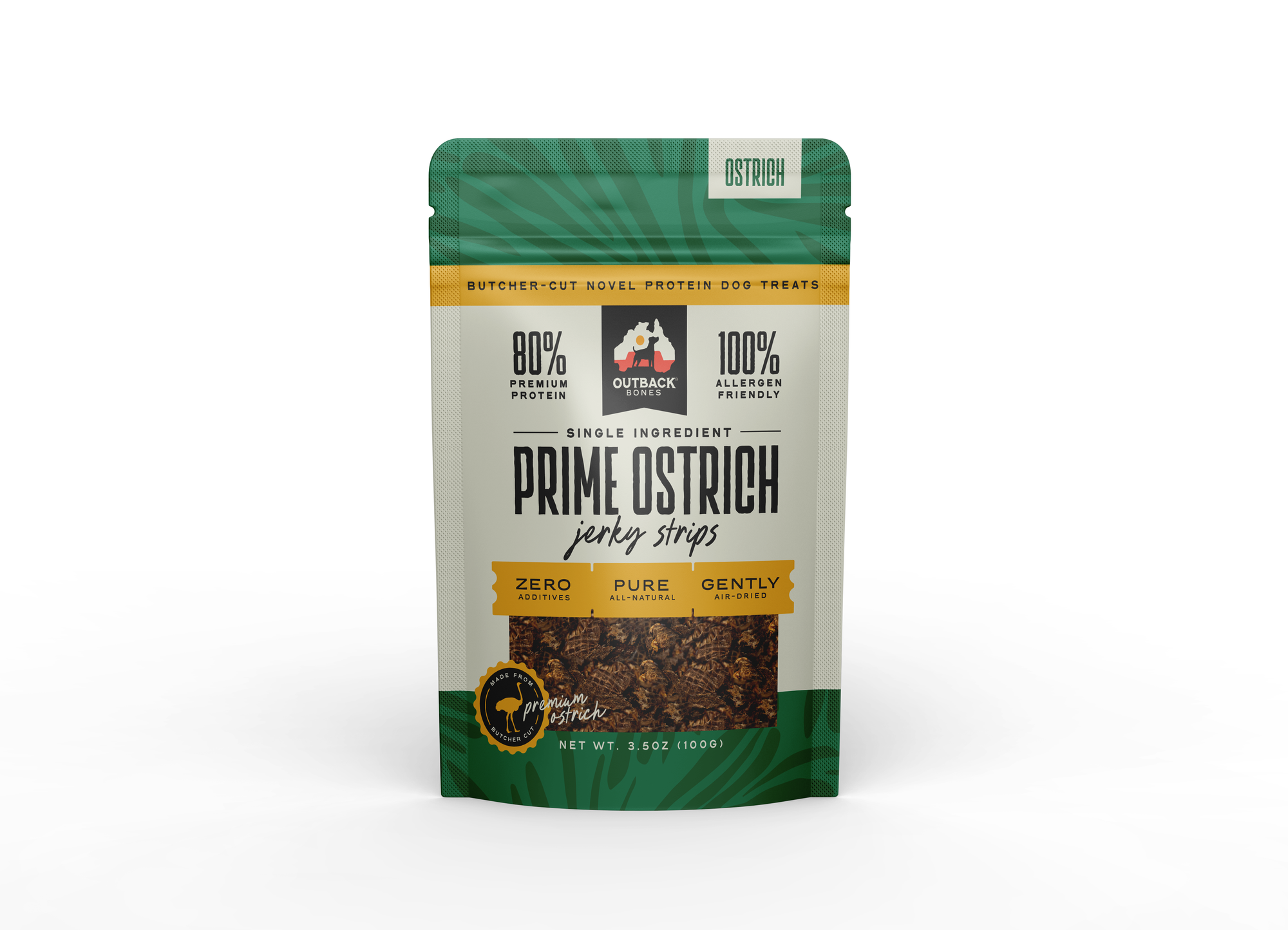 Outback Bones - Ostrich Jerky Strips (3.5 oz)